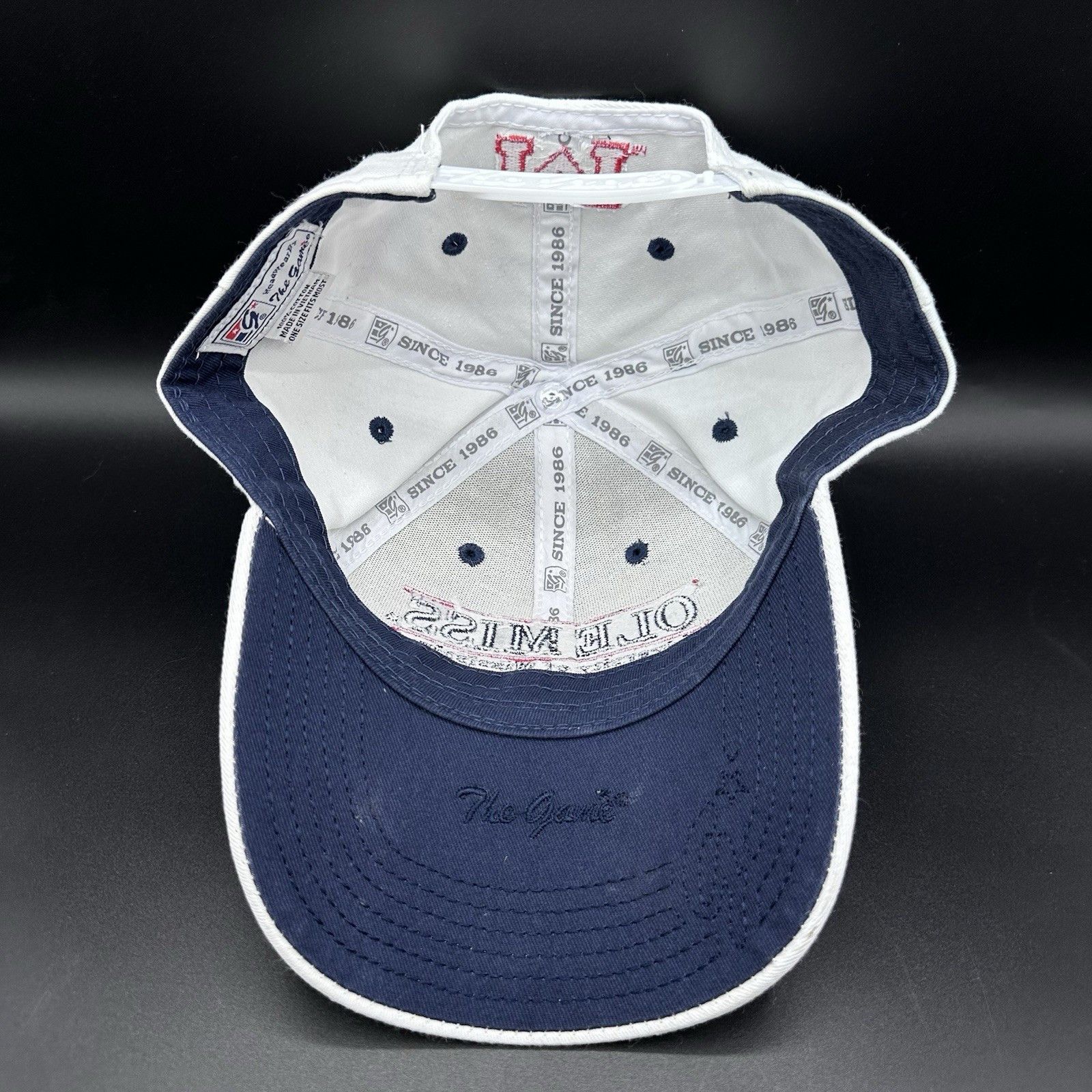 The Game Ole Miss Rebels Hat Cap SnapBack Cotton The Game Spell Out Size ONE SIZE - 8 Thumbnail