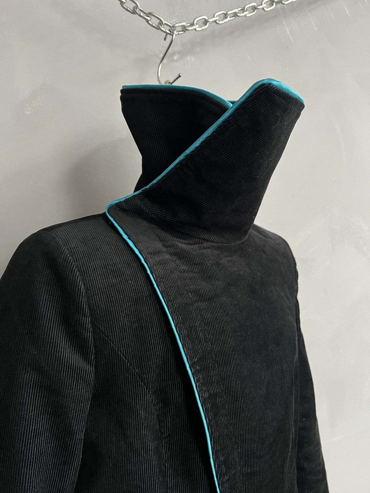 Hysteric Glamour Velvet y2k asymmetrical biker black rick owens style jacket Size US S / EU 44-46 / 1 - 2 Thumbnail