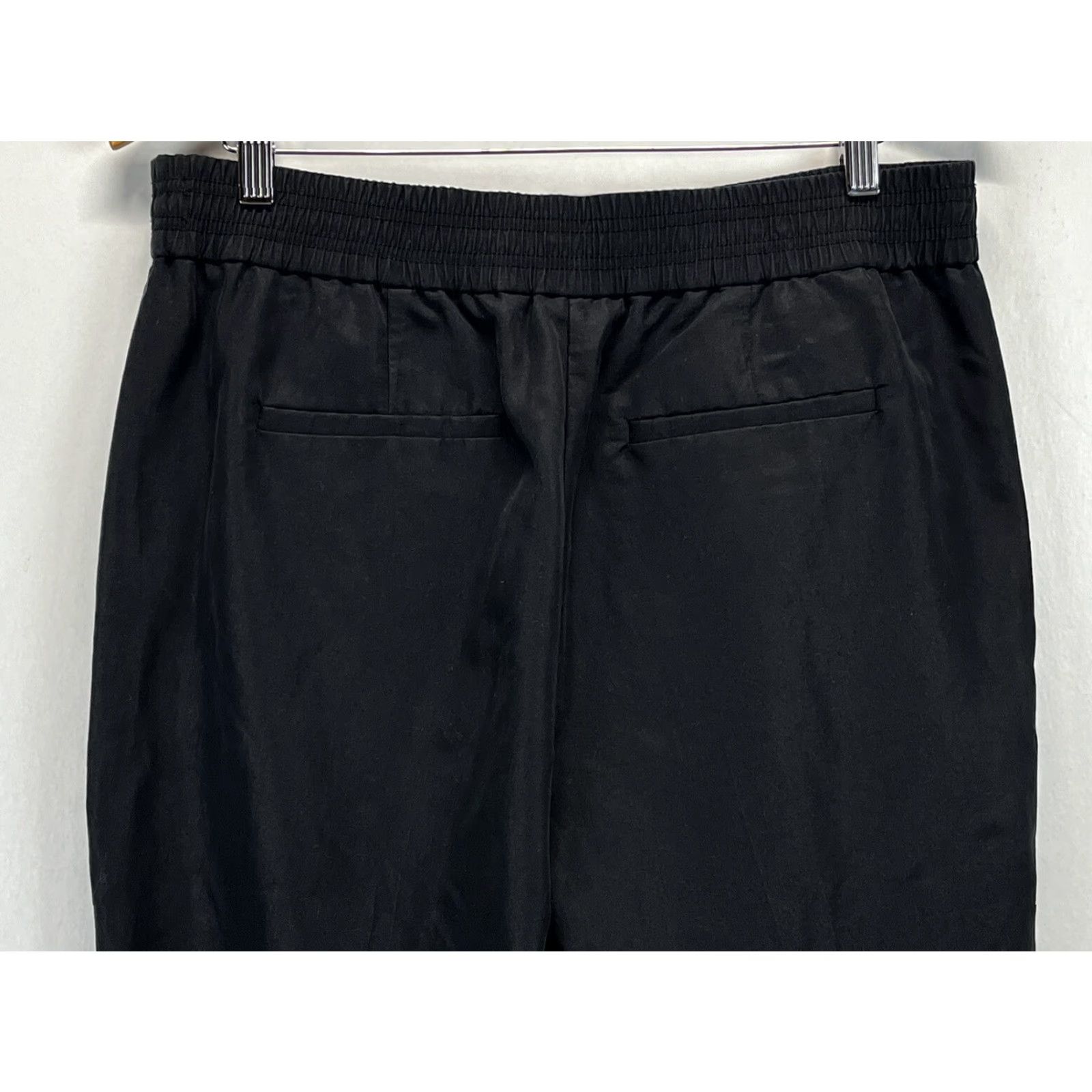 Vintage Chico's Tencel Blend Pants Women Regular Size 2 Black Casual Pull On Elastic Waist Pockets Size 26" / US 2 / IT 38 - 4 Thumbnail