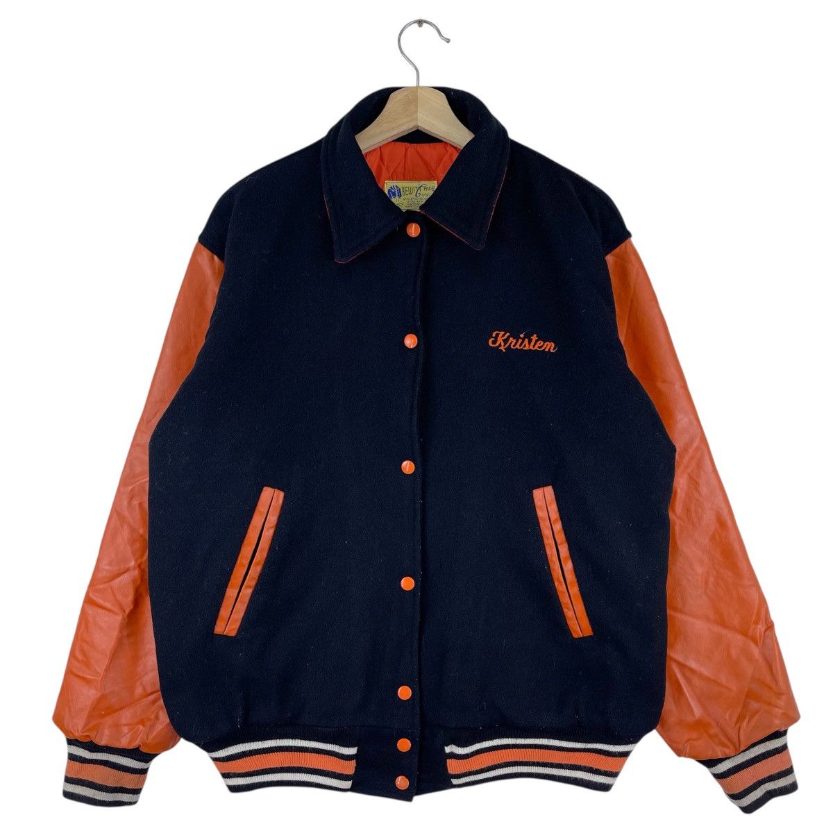 Other 80’s Hewitt Mfg Hasbrouck Heights Leather Varsity Size US L / EU 52-54 / 3 - 2 Thumbnail