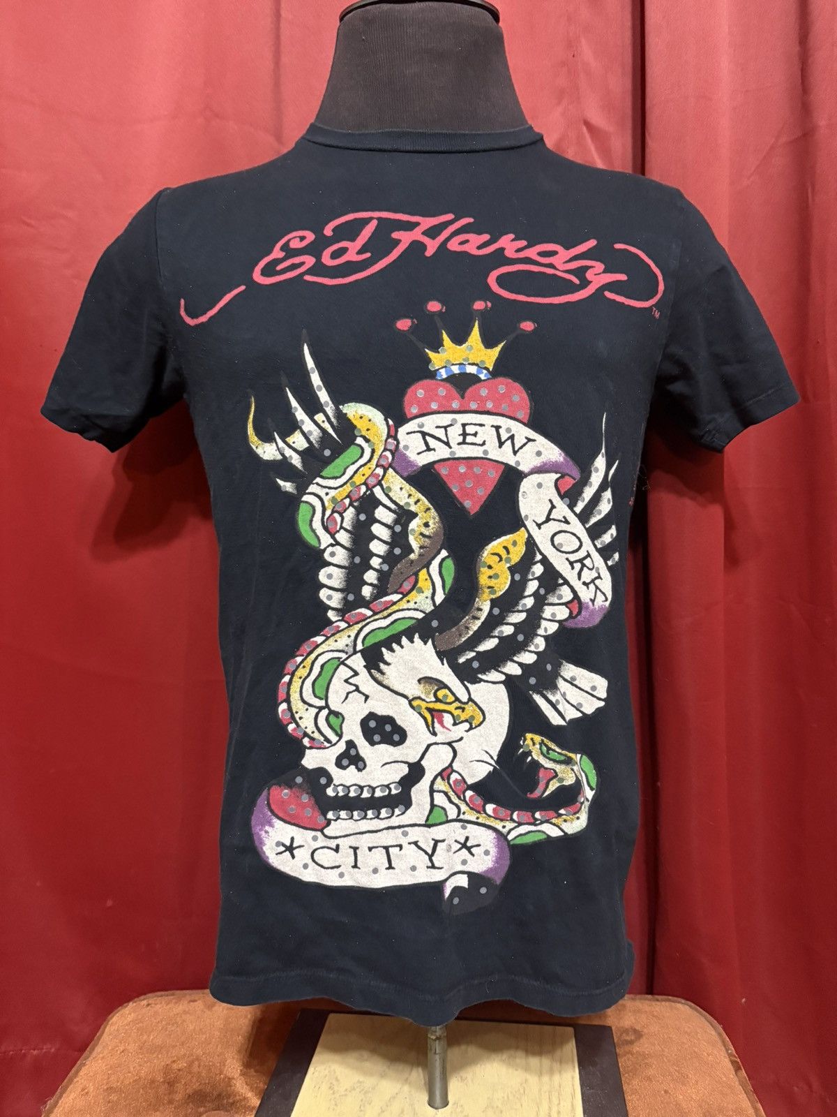 Ed Hardy Vintage Ed Hardy New York City Tee Christian Audigier Grail Size US S / EU 44-46 / 1 - 1 Thumbnail