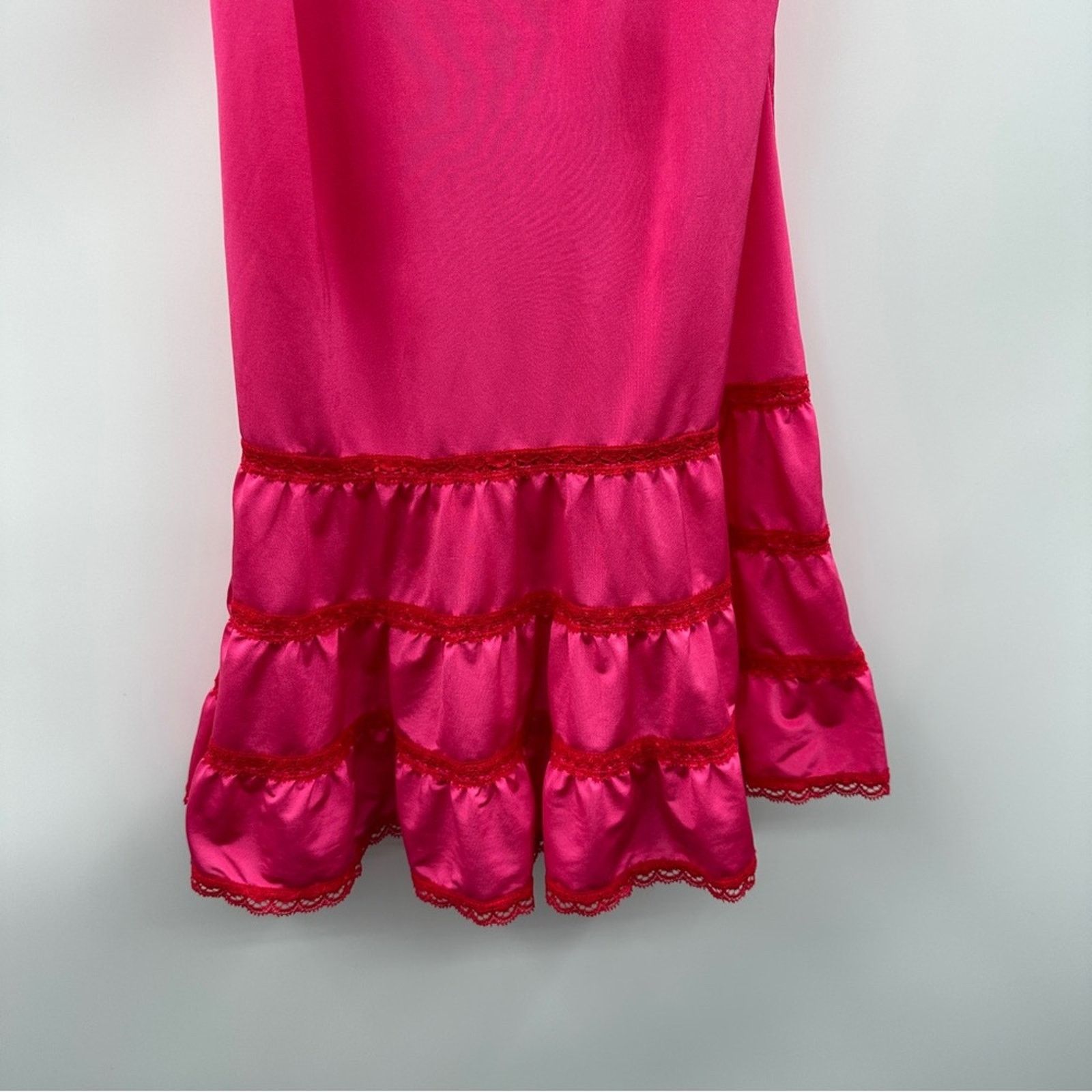 Victoria's Secret Victoria's Secret Sexy Little Things Pink Lace Slip Dress Size M / US 6-8 / IT 42-44 - 3 Thumbnail