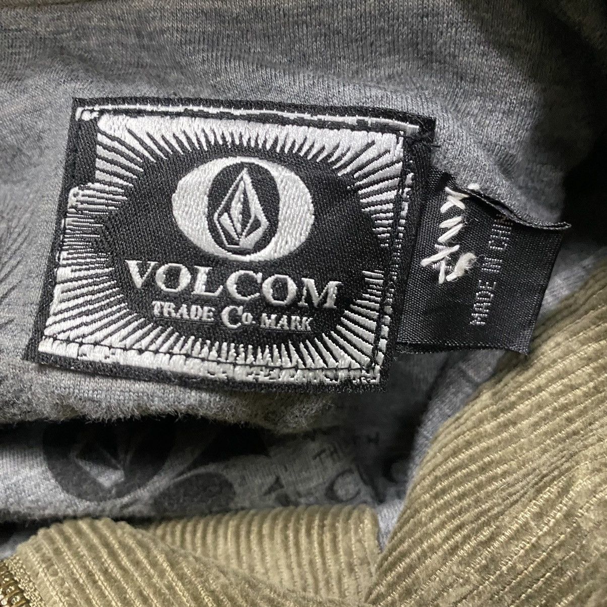 Vintage Volcom Stone corduroy zipper jacket