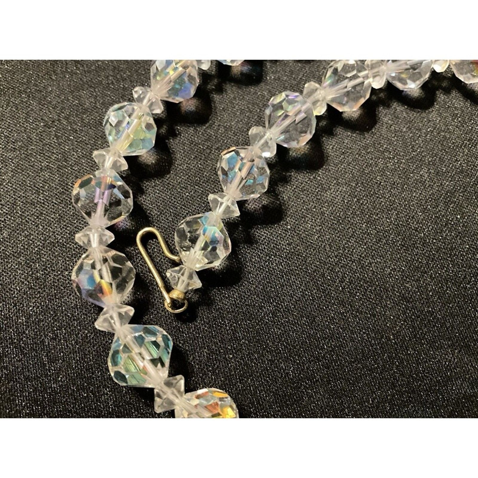 Other Aurora Borealis 18in Necklace Gold Plated Findings Clasp Size ONE SIZE - 2 Thumbnail