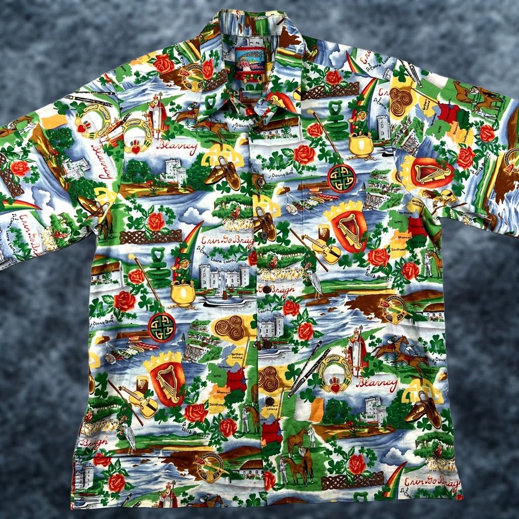 Reyn Spooner Reyn Spooner Hawaiian Shirt Medium Ireland Irish St Patrick’s Day Joe Kealoha Multicolor Mens Size US M / EU 48-50 / 2 - 1 Thumbnail