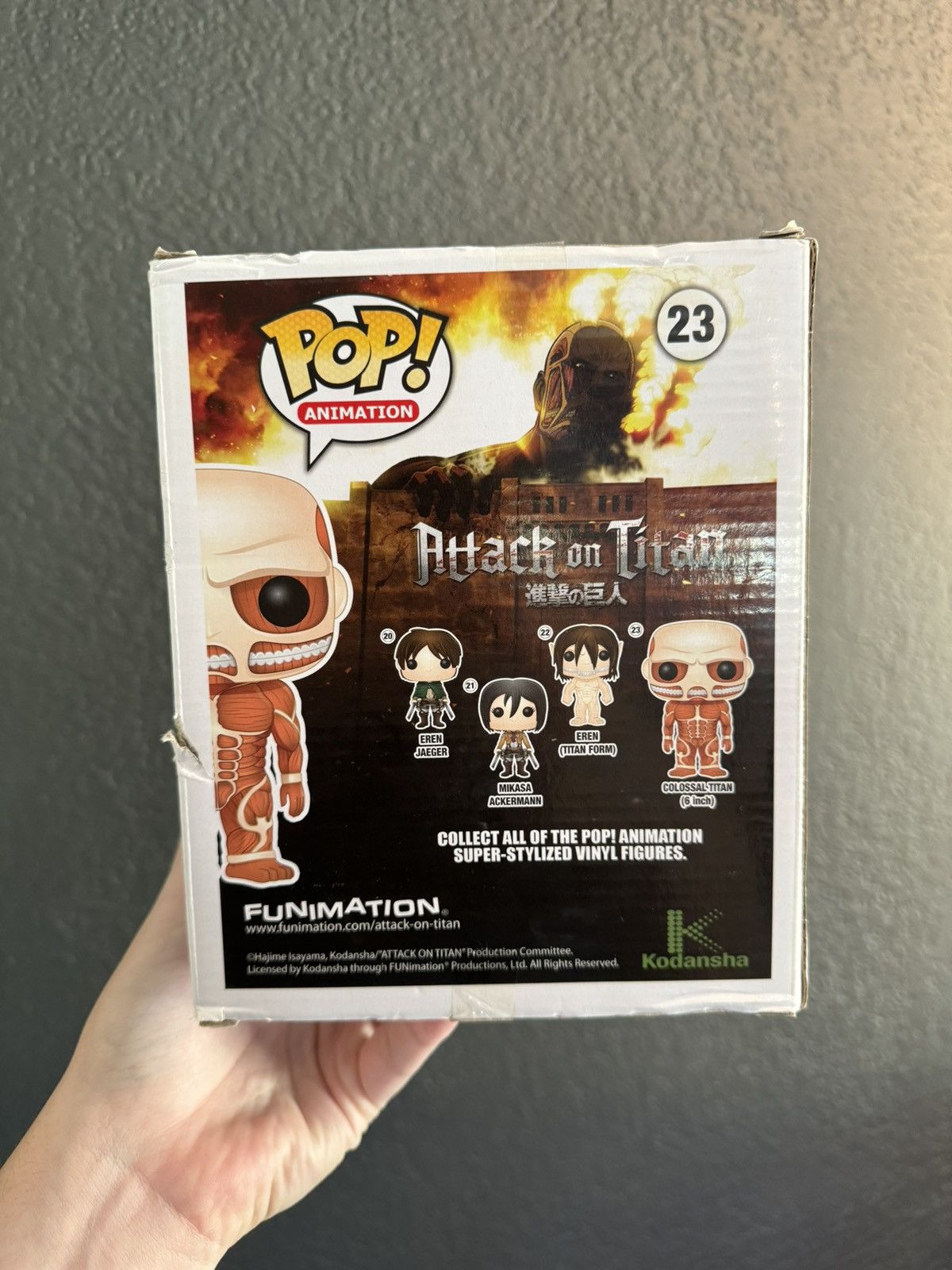 Vintage *SEALED* Authentic Attack on Titan Colossal Titan Funko Pop Size ONE SIZE - 5 Thumbnail