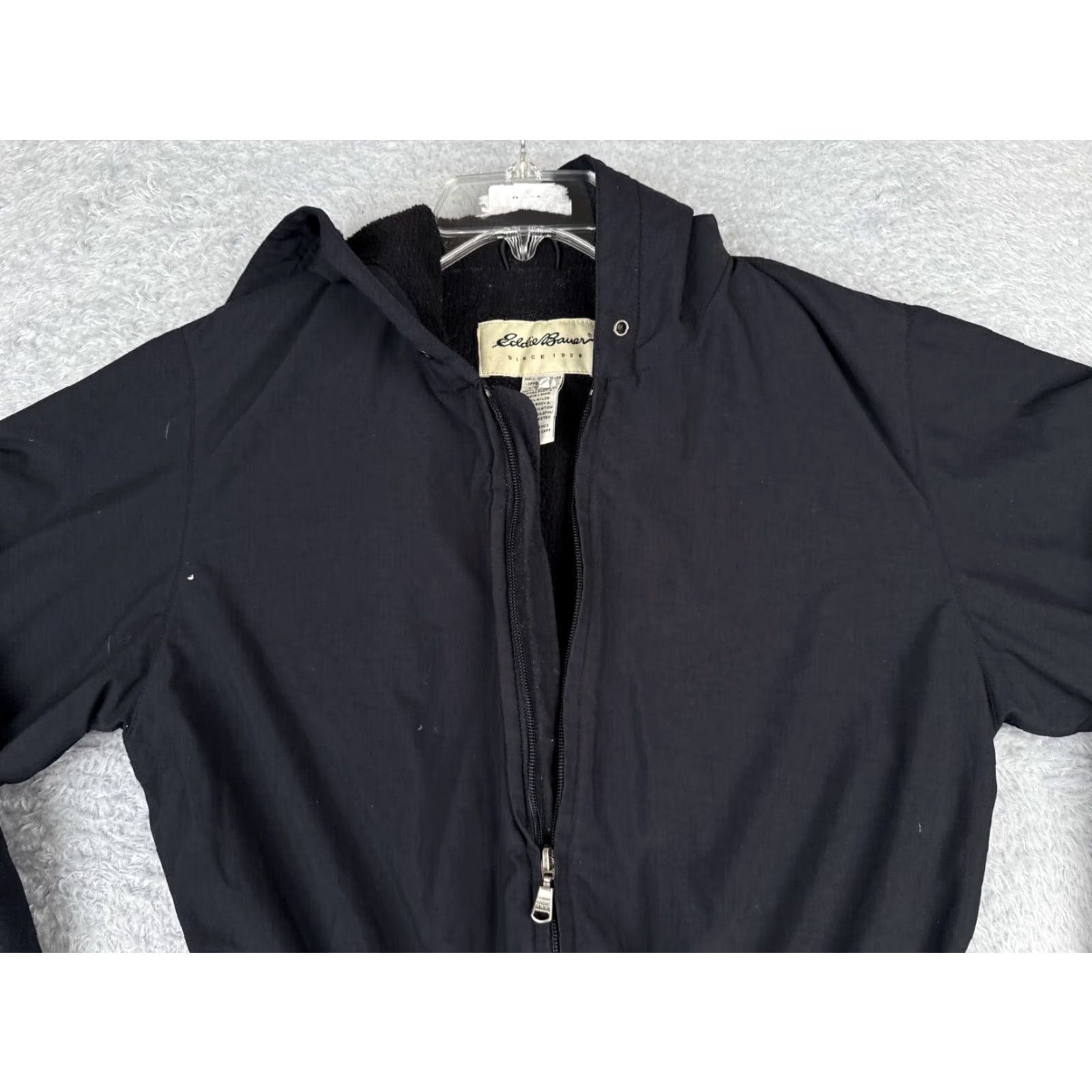 Eddie Bauer Eddie Bauer Jacket Women Medium Black Full Zip Fleece Lined Cinch Polyester Size M / US 6-8 / IT 42-44 - 4 Thumbnail