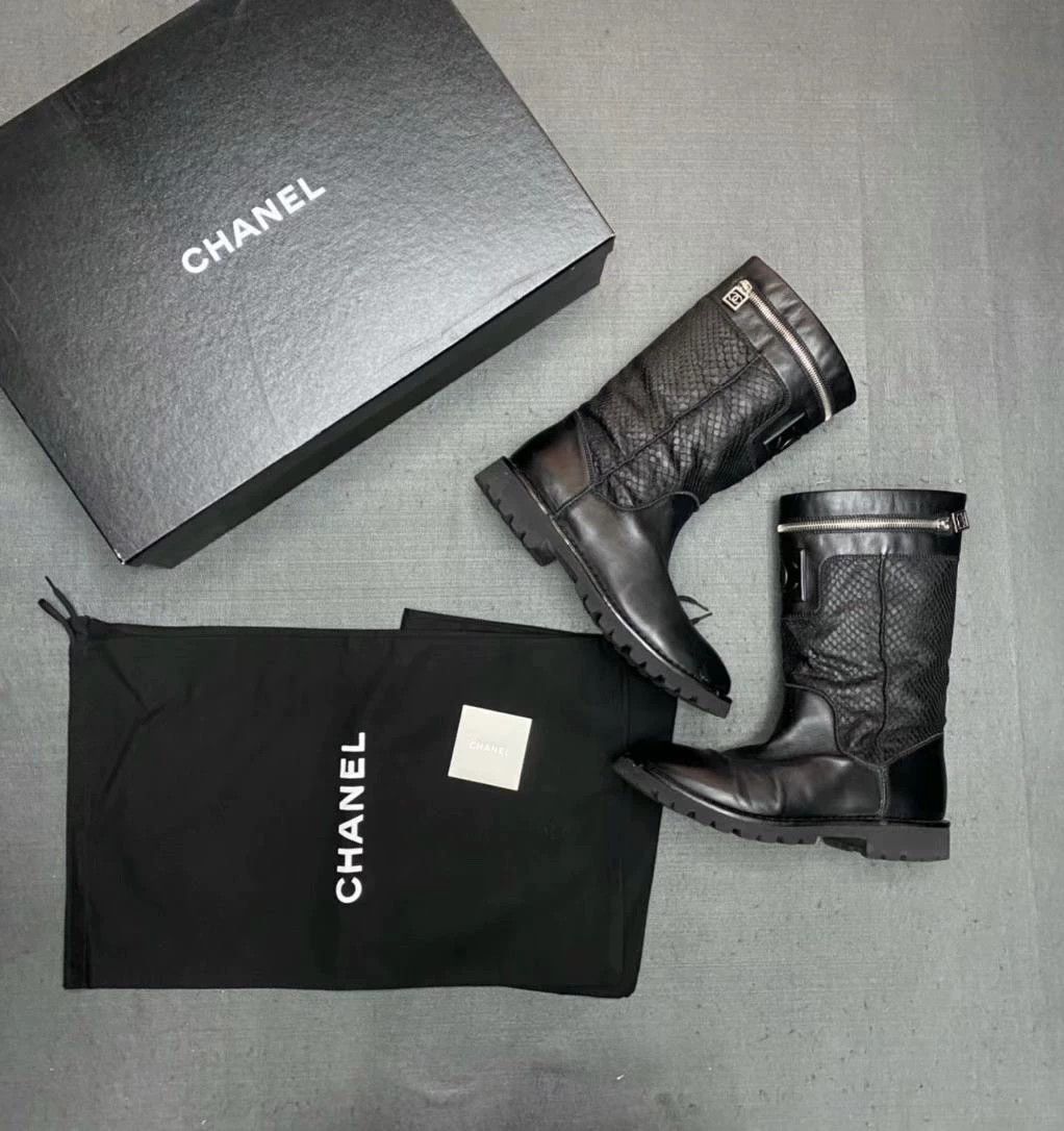 Chanel Chanel High Boots 40.5 EU 95 New Trendy Size US 7.5 / EU 40-41 - 1 Thumbnail