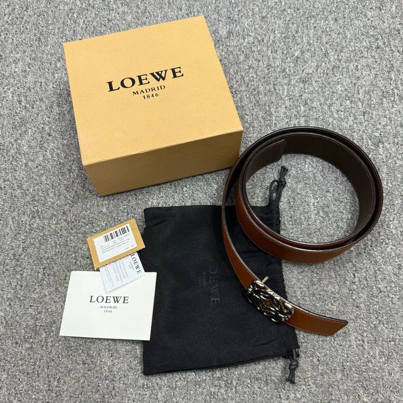 Loewe LOEWE Brown double-sided belt Size ONE SIZE - 1 Thumbnail