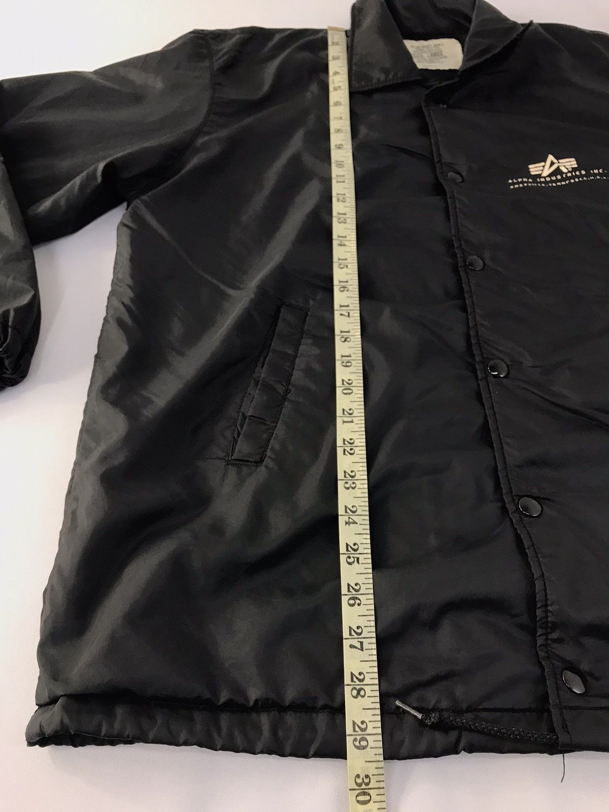 Alpha Industries 90s Alpha Industries Nylon Quilted Black Jacket Full Button Size US L / EU 52-54 / 3 - 10 Thumbnail