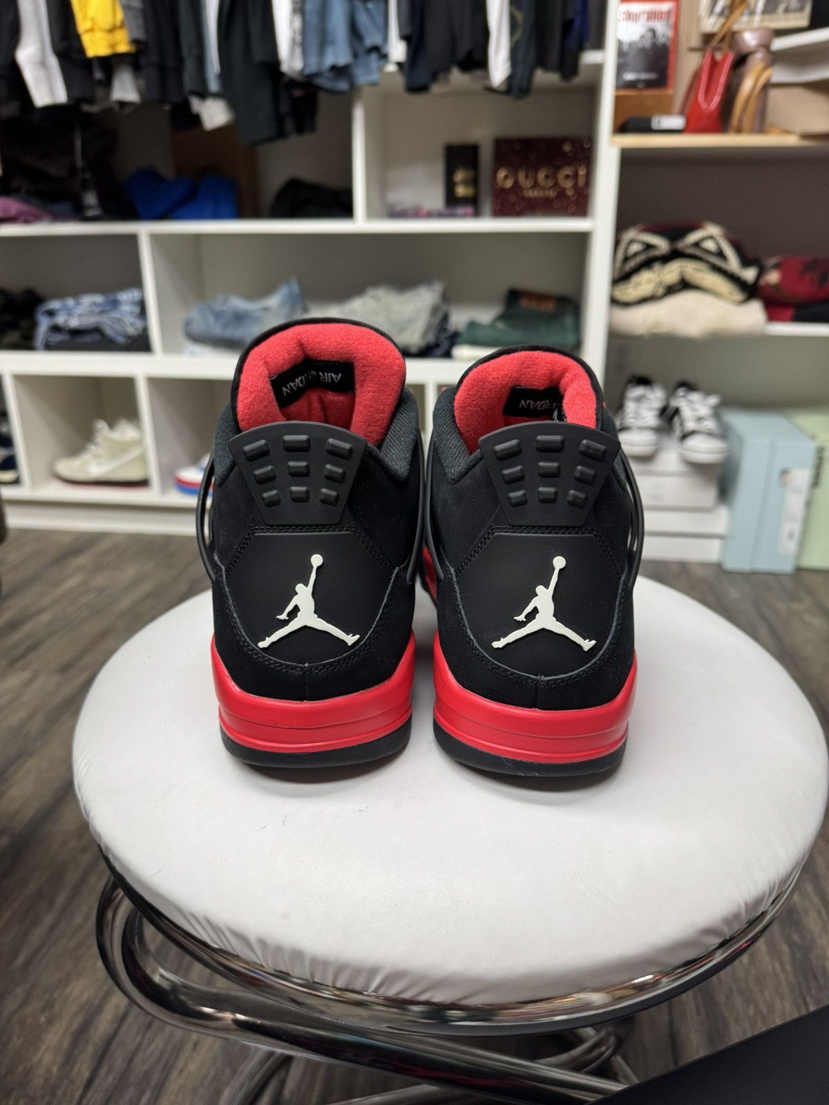 Jordan Brand NIKE AIR JORDAN 4 RED THUNDER Size US 12 / EU 45 - 6 Thumbnail