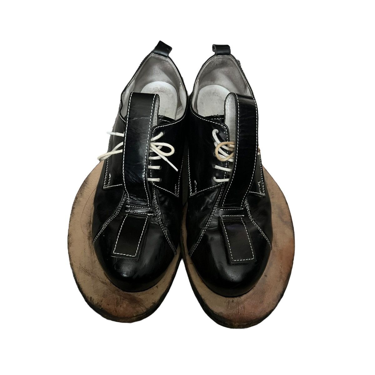 Japanese Brand Koji kuga wood platform derbies Size US 8.5 / EU 41-42 - 4 Thumbnail