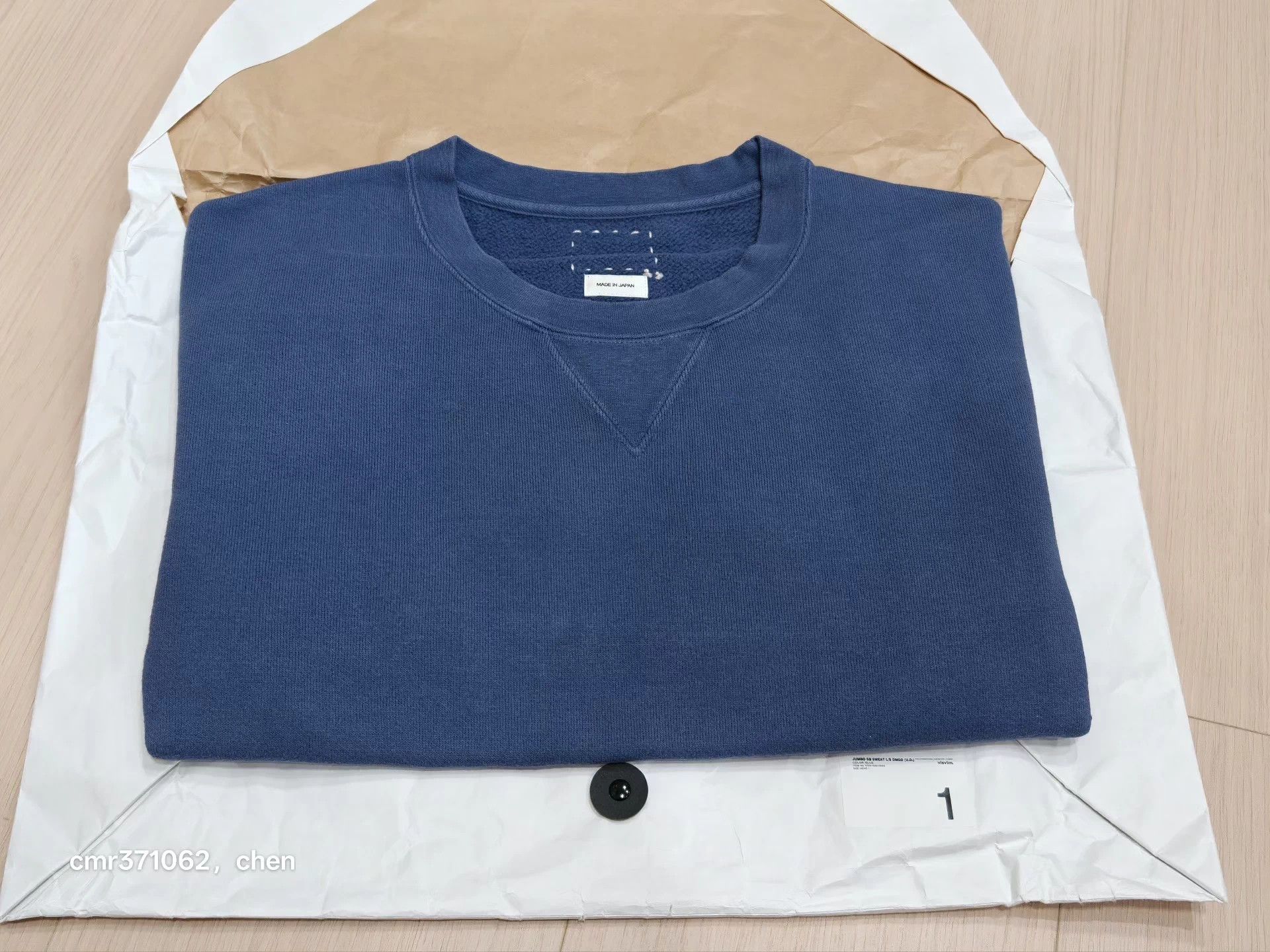 Visvim VISVIM 24SS JUMBO SB SWEAT L/S DMGD Navy Tie-Dye G.D. Damaged Size US S / EU 44-46 / 1 - 6 Thumbnail