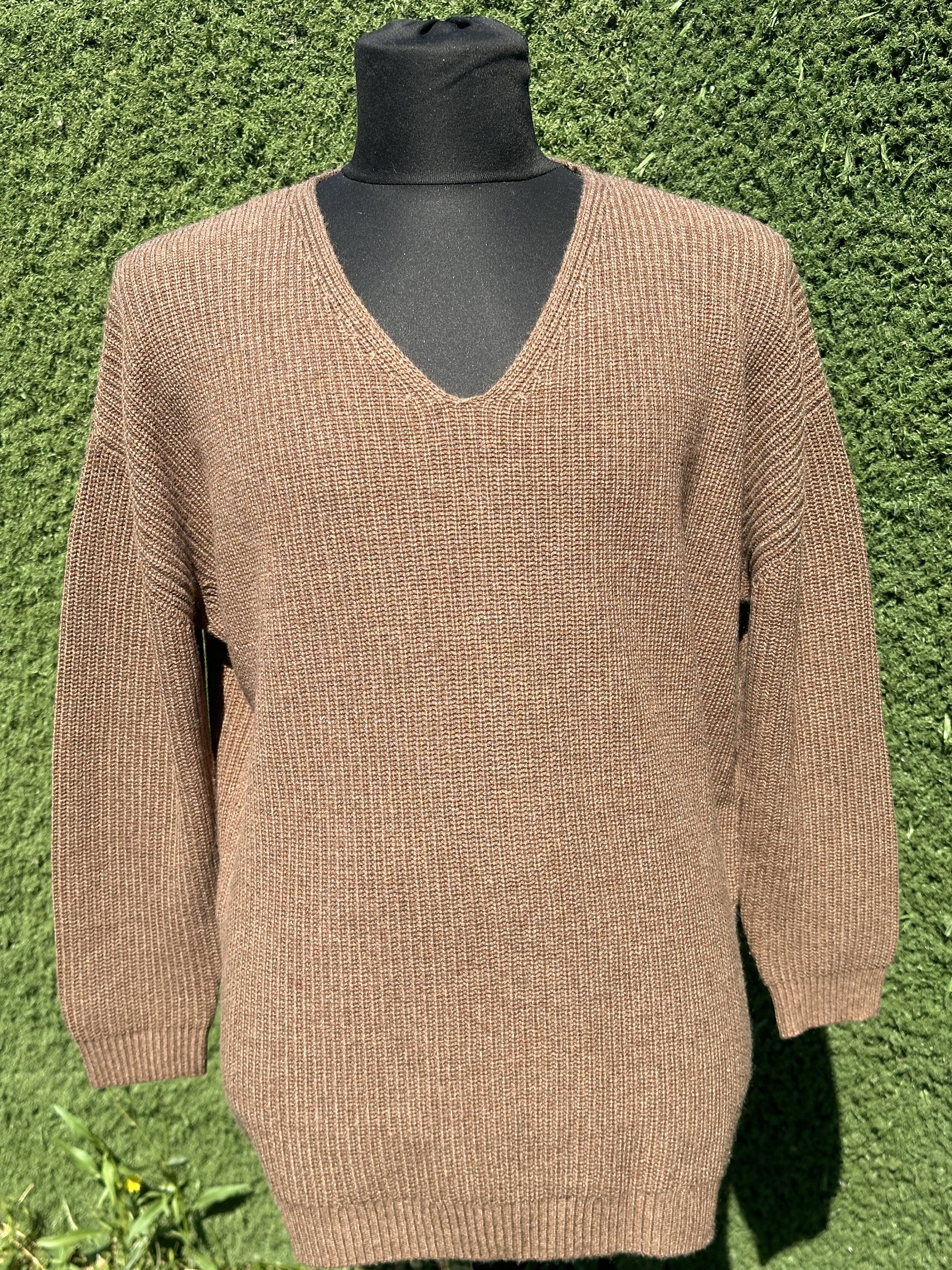 Other Jenni Kayne Knit Cabin Wool Cashmere V Neck Brown Size L Size L / US 10 / IT 46 - 1 Thumbnail