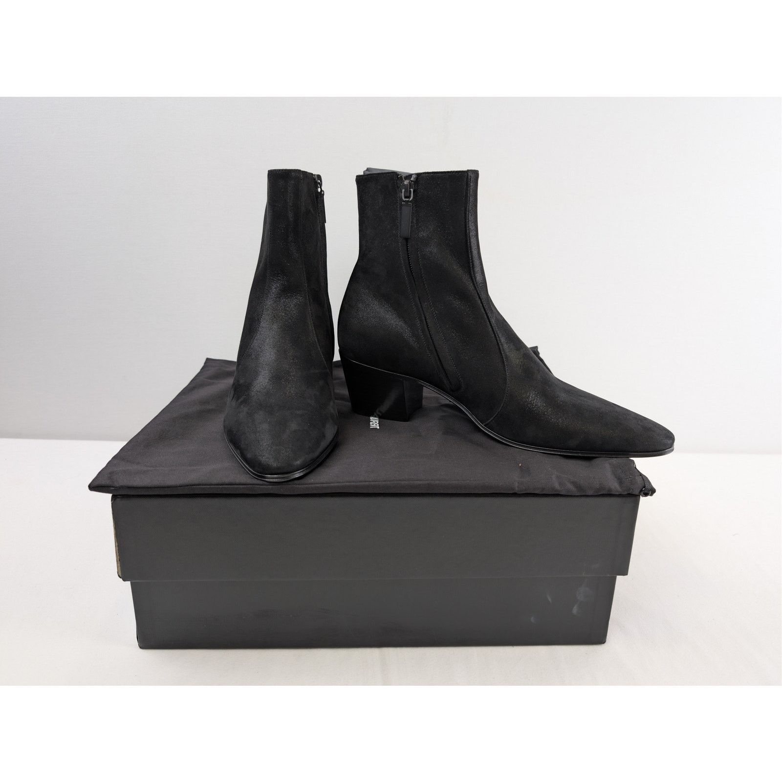 Saint Laurent Paris o1rshd1 Q:2 / Hydra Vassili 60 Zip Boots in Black 42.5 Size US 9.5 / EU 42-43 - 16 Thumbnail