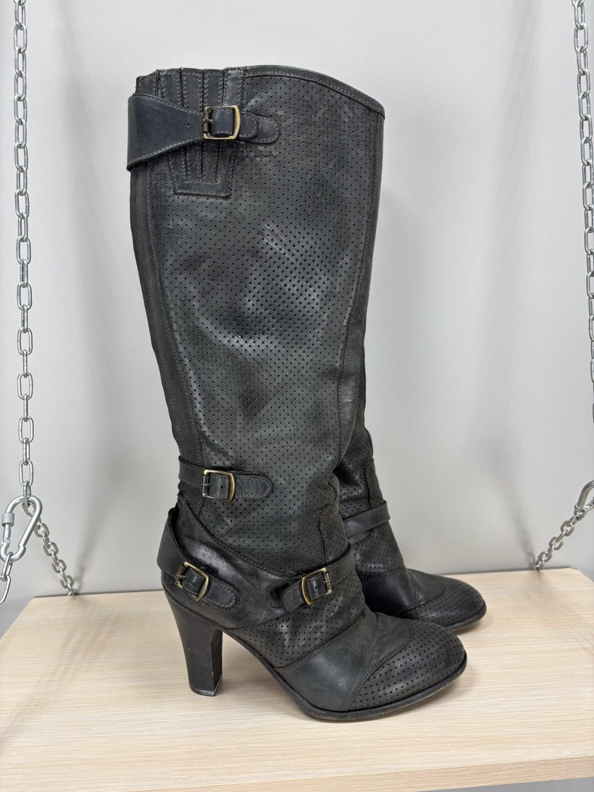 Belstaff Womens boots Belstaff Size 39 Color Gray/Black Size US 9 / IT 39 - 4 Thumbnail