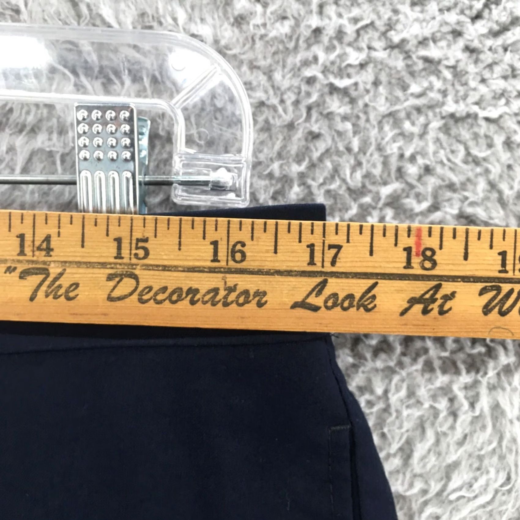 Calvin Klein Calvin Klein Dress Pants Mens 33x30 Navy Blue Mid Rise Tapered Front Flat Front 5-Pocket Regular Size Type Pants Mens Size US 33 - 5 Thumbnail