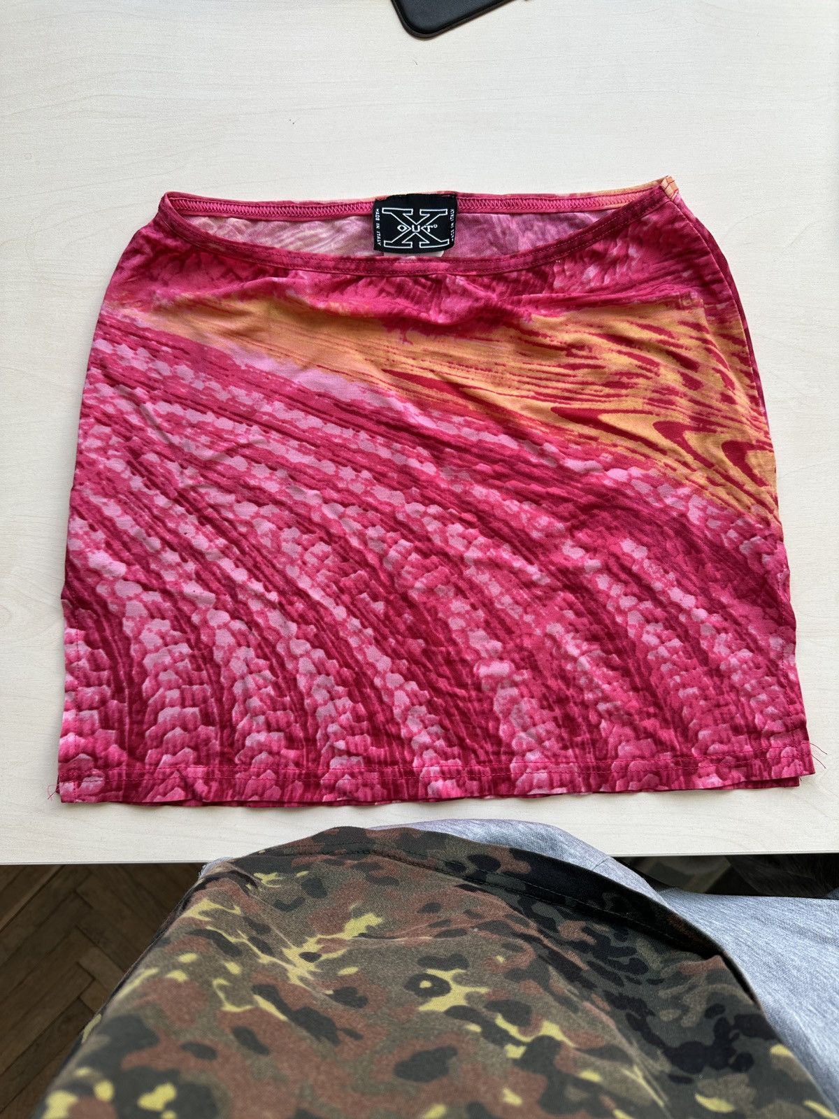 Seditionaries XOut Crazy Sexy Vintage Print Graphic Abstract Mini Skirt Size 30" / US 8 / IT 44 - 2 Thumbnail