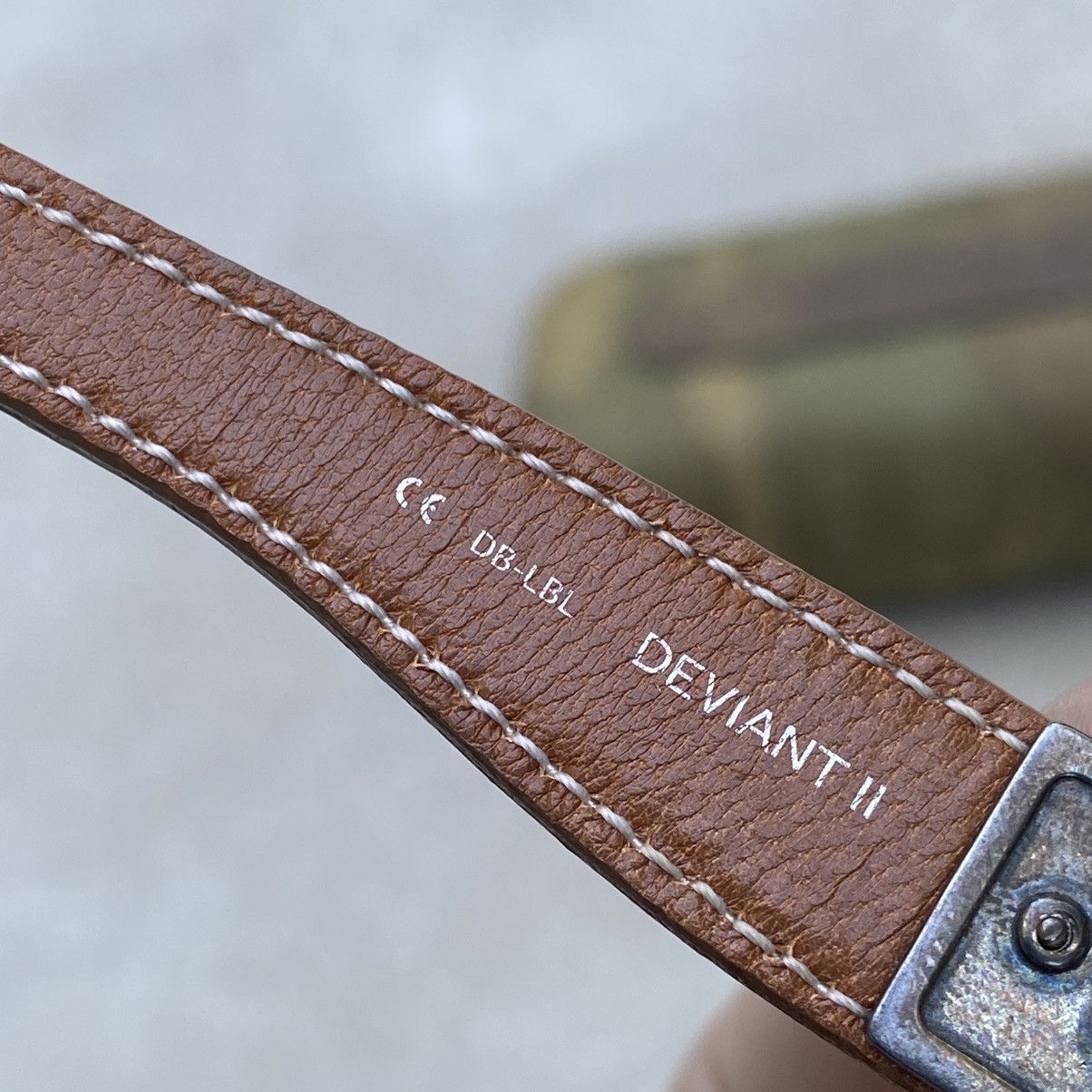 Chrome Hearts Chrome Hearts Deviant II Brown Arms Green Lense Sunglasses Size ONE SIZE - 11 Thumbnail