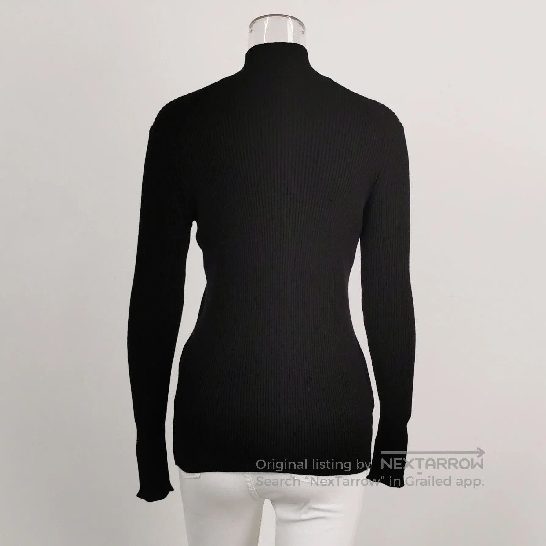 Prada Prada Black Ribbed Knit Turtleneck Sweater . Size M / US 6-8 / IT 42-44 - 2 Thumbnail