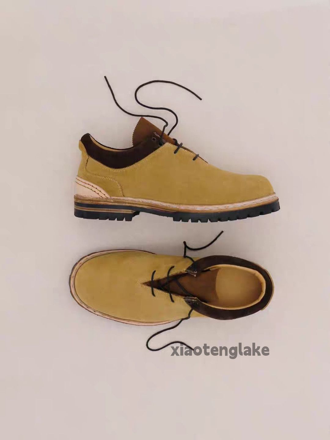Vintage Unisex outdoor utility hiking mountain military boots shoes Size US 12 / EU 45 - 3 Thumbnail