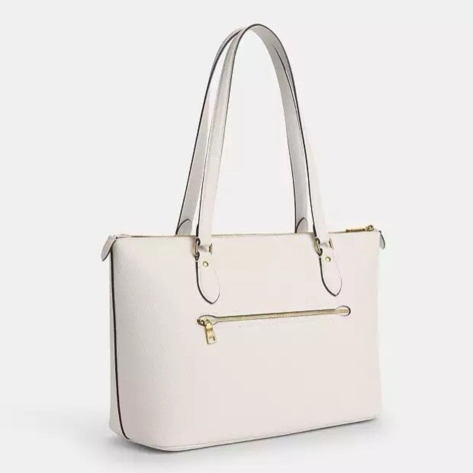 Coach NWT Coach Gallery Tote Bag Signature Canvas CV402 Gold/Chalk Size ONE SIZE - 7 Thumbnail
