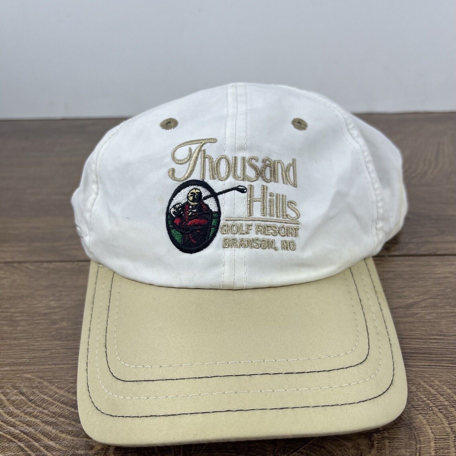 Other Thousand Hills Hat Golf Course White Adjustable Hat White Ad Size ONE SIZE - 3 Thumbnail