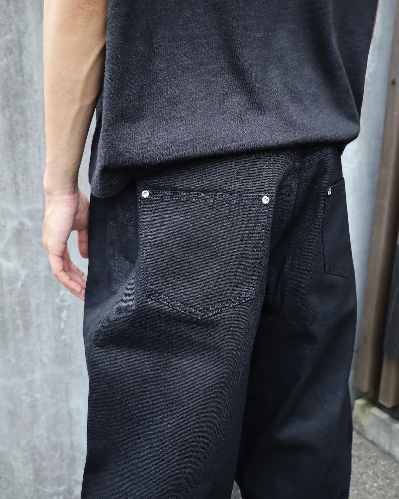Other Berlin Inc Japanese Selvedge Wide-Leg Baggy Denim - Black Size US 34 / EU 50 - 8 Thumbnail