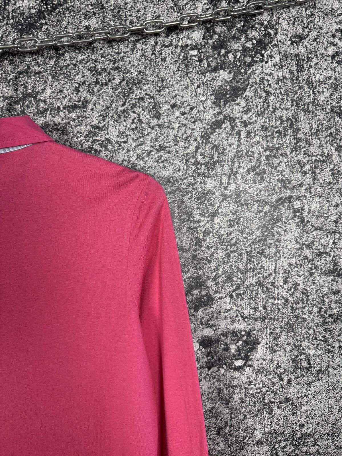 Musto Women’s Musto Long Sleeve Polo Shirt Pink Cotton Size 10 Size M / US 6-8 / IT 42-44 - 11 Thumbnail
