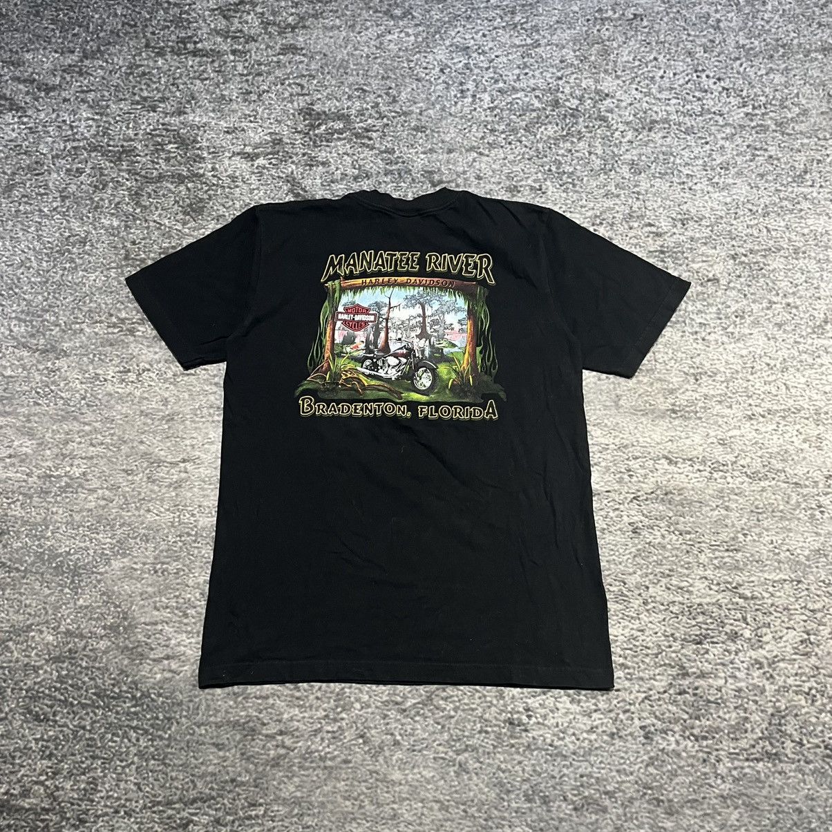 Harley Davidson Vintage 2000s Harley Davidson Biker Skater Grunge T Shirt Size US L / EU 52-54 / 3 - 2 Thumbnail