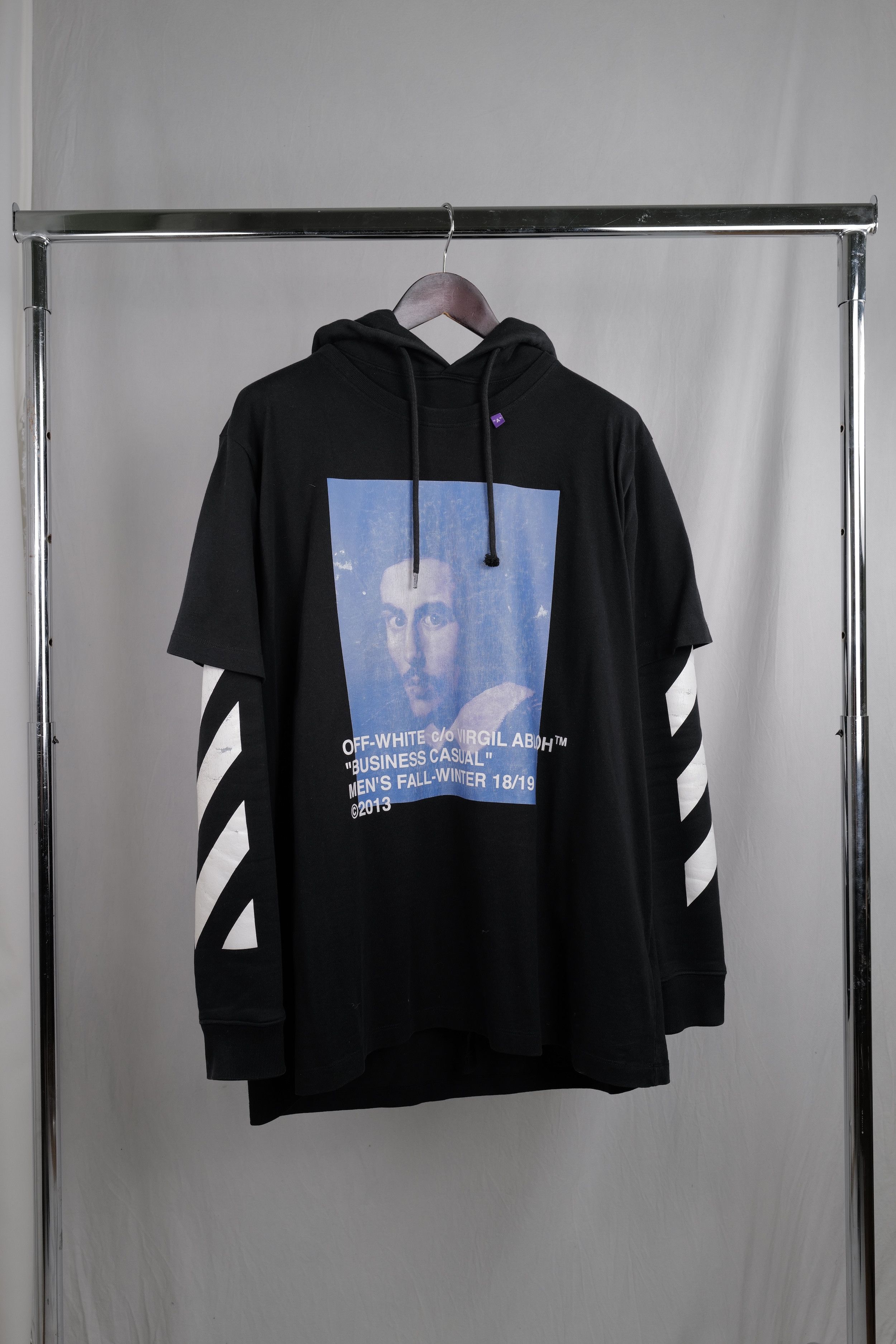 Off-White OFF-WHITE TSHIRT OVER HOODIE Size US L / EU 52-54 / 3 - 3 Thumbnail