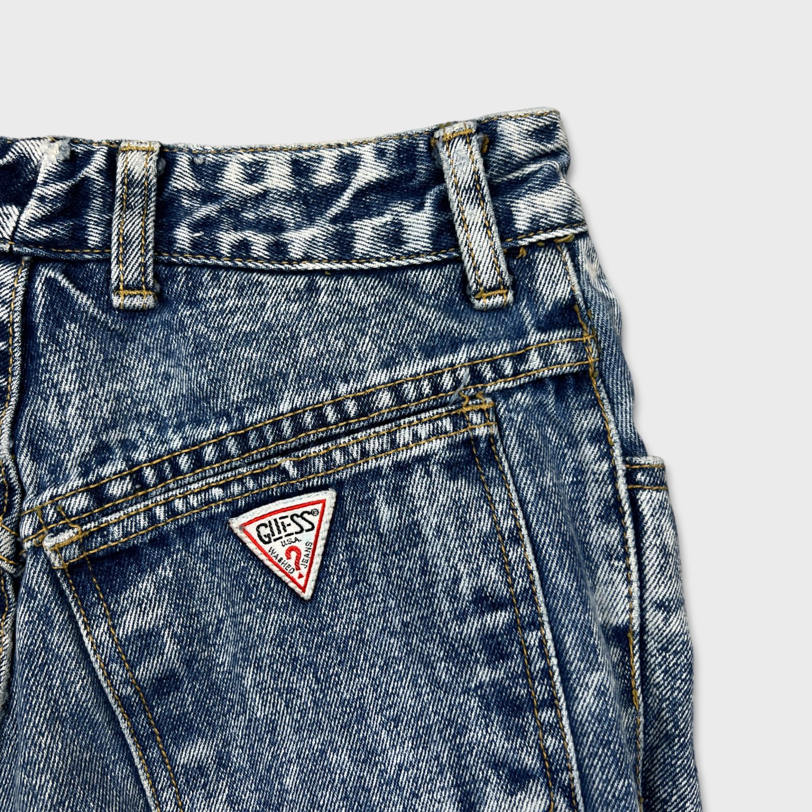 Guess × Vintage VTG Guess Jeans 26x26 Marciano USA Acid Wash Taper 90s Pants Size 26" / US 2 / IT 38 - 6 Thumbnail