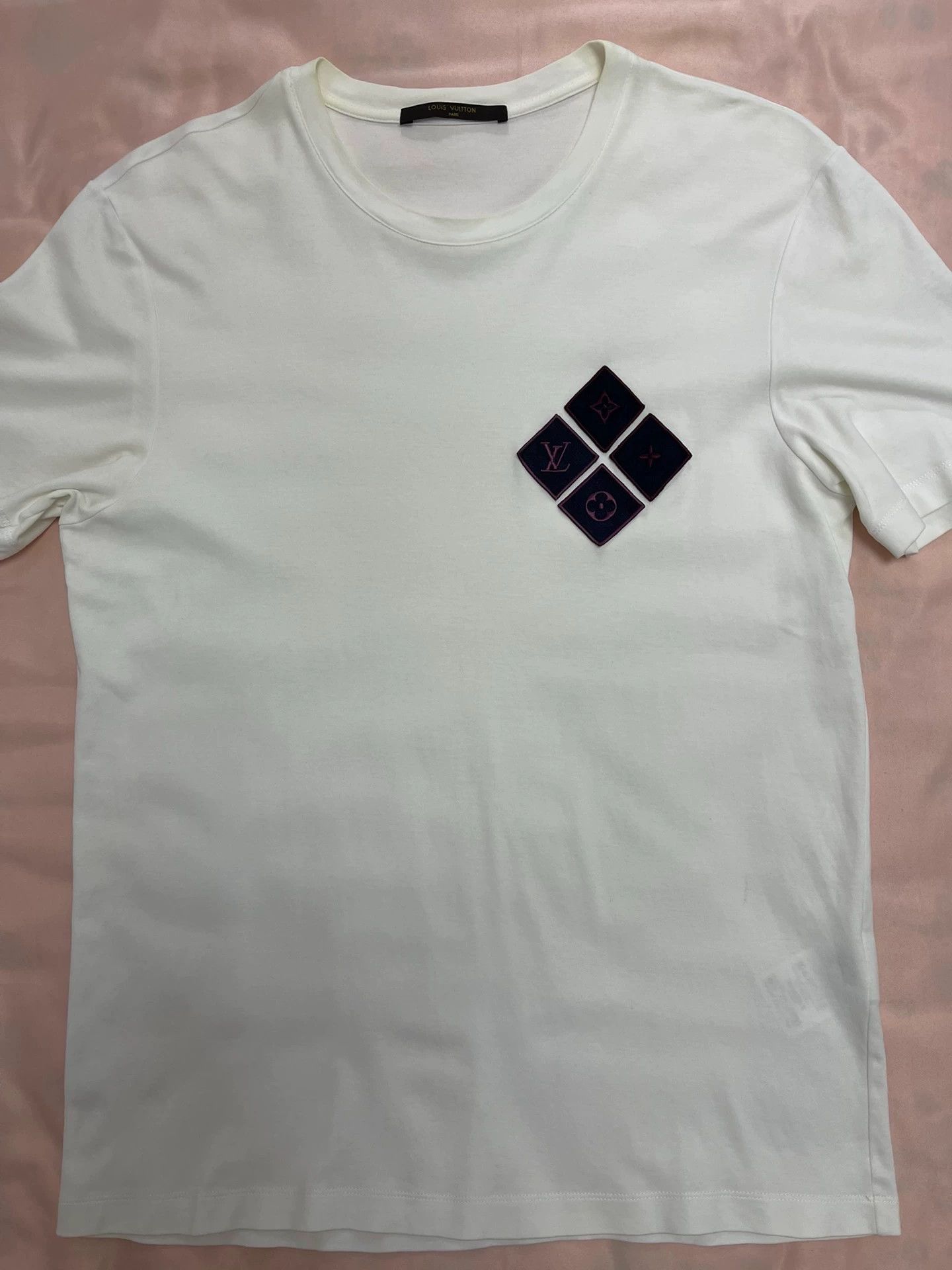 Louis Vuitton Louis Vuitton Basic White T-Shirt Men's L Size US L / EU 52-54 / 3 - 1 Thumbnail