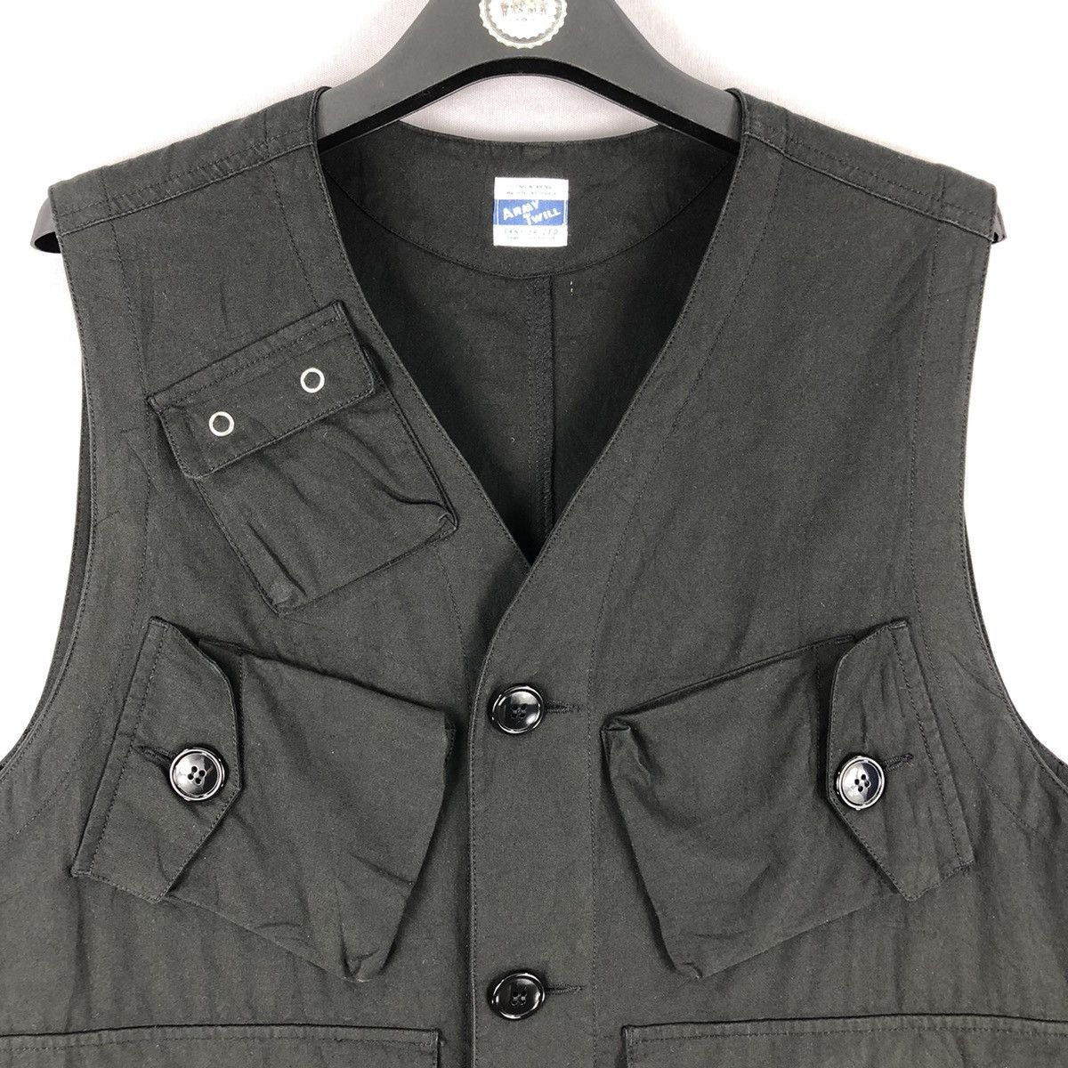 Mulberry Vintage Vest Multi Pocket Army Twill Sanforized by Mulberry Size US XL / EU 56 / 4 - 7 Thumbnail