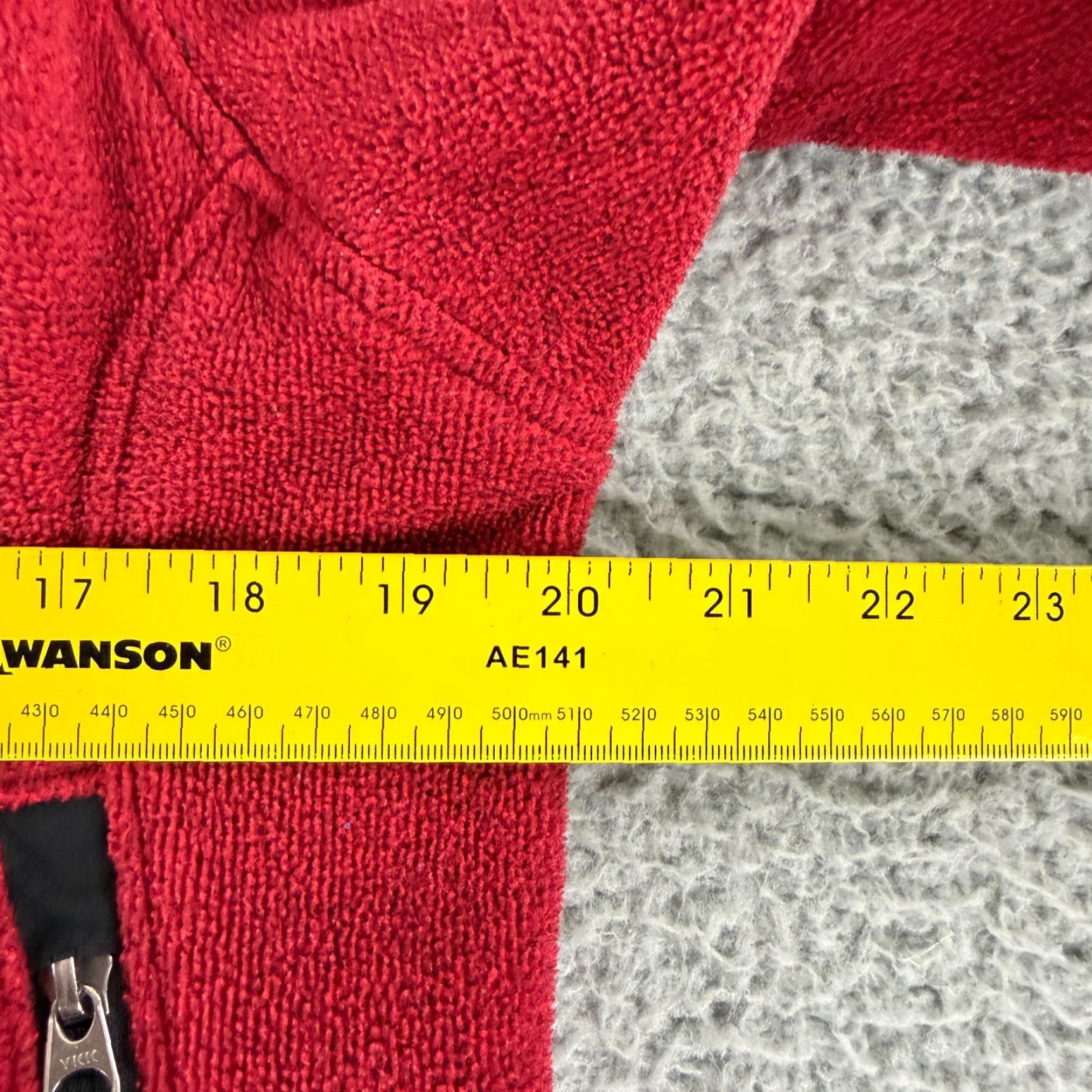 Vintage REI Womens Red Fleece Full Zip Jacket Long Sleeve Pockets Mock Neck Casual Outdoor Vintage L Jacket Mens Womens Girls Size L / US 10 / IT 46 - 5 Thumbnail