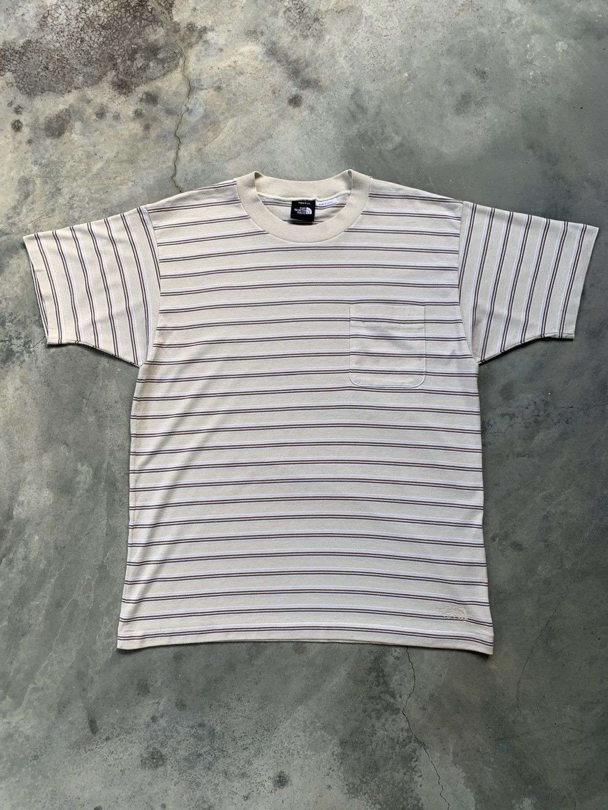 The North Face Vintage The North Face Single Stitch Stripe Tshirt Size US XL / EU 56 / 4 - 1 Thumbnail