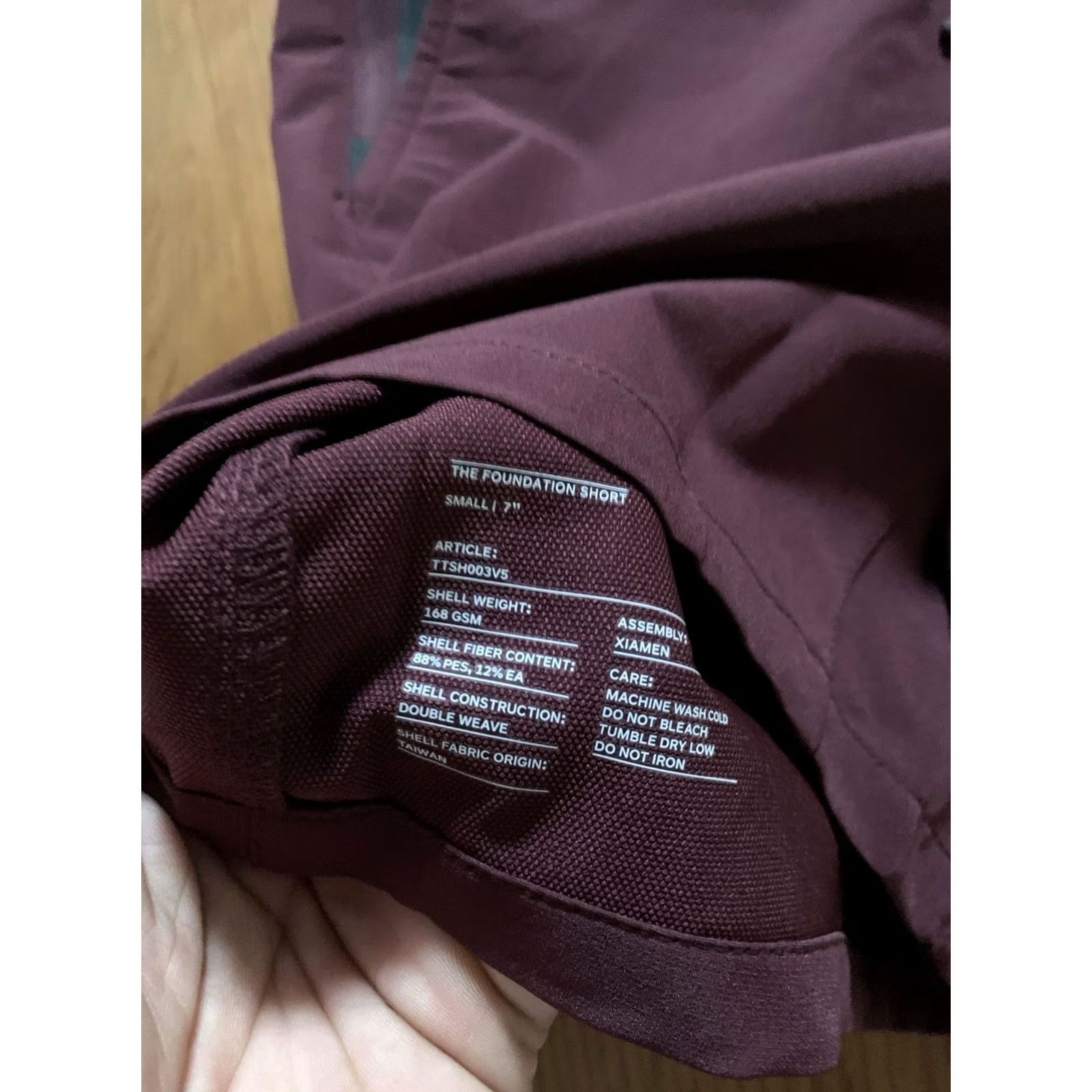 Ten Thousand Shorts Mens Small Maroon 7 In Foundation Noliner Active Workout in Red, Men's (Size 29) — image 4 of 5