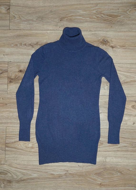 100% cashmere sweater turtleneck jumper purple vintage