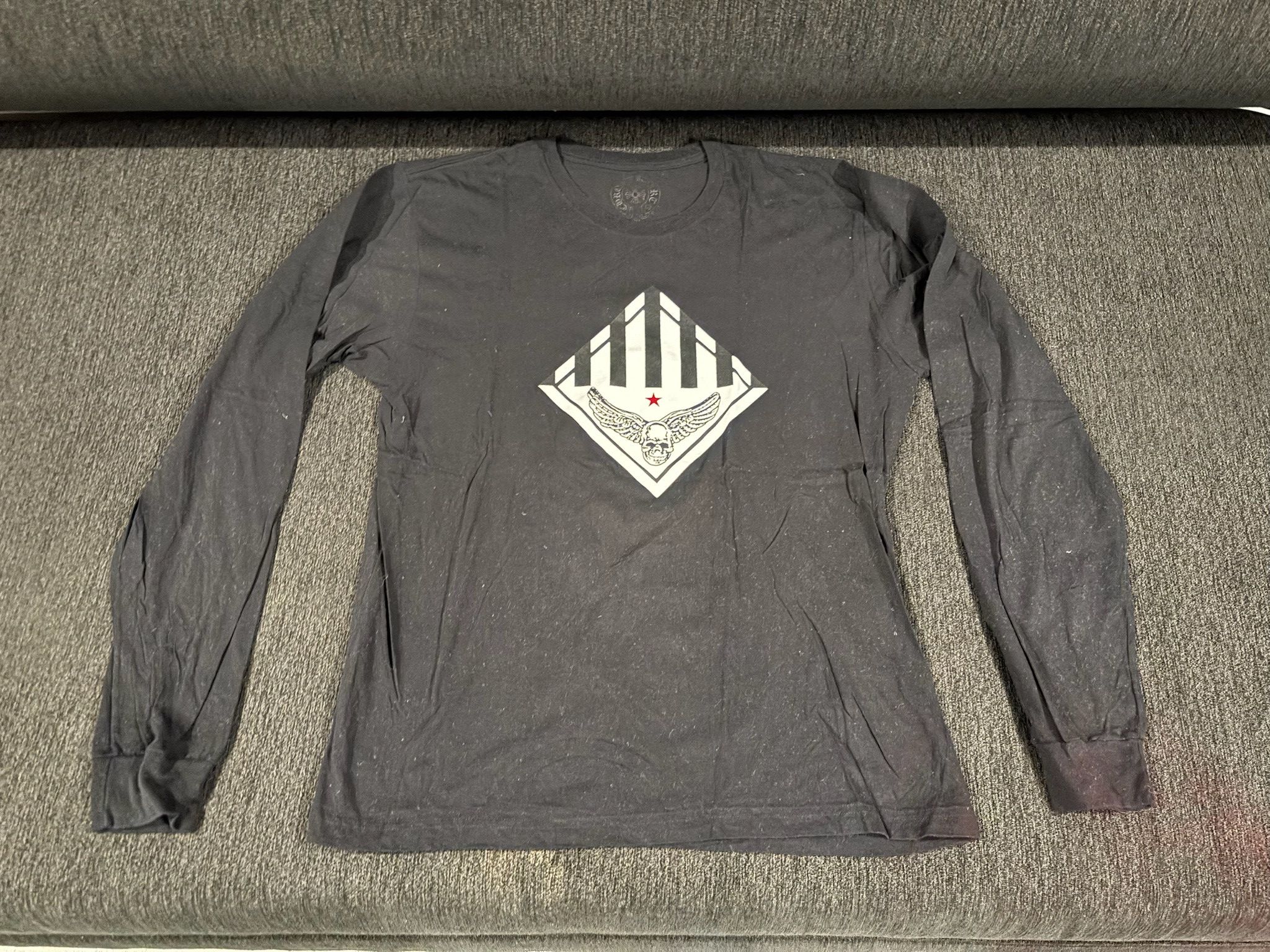 Chrome Hearts Angel Skull Long Sleeve T Shirt