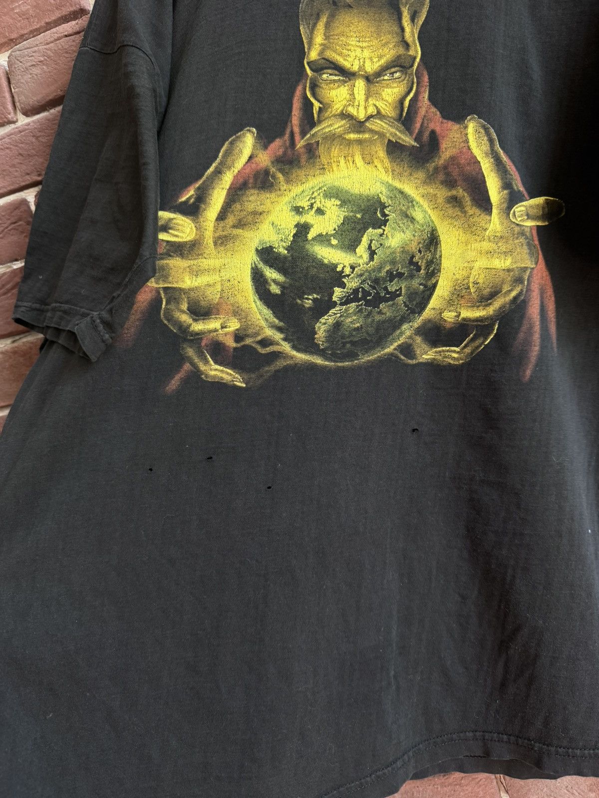 Band Tees Vintage 90s Thunderdome Wizard Hardcore Gabber Band Tshirt Size US XL / EU 56 / 4 - 3 Thumbnail