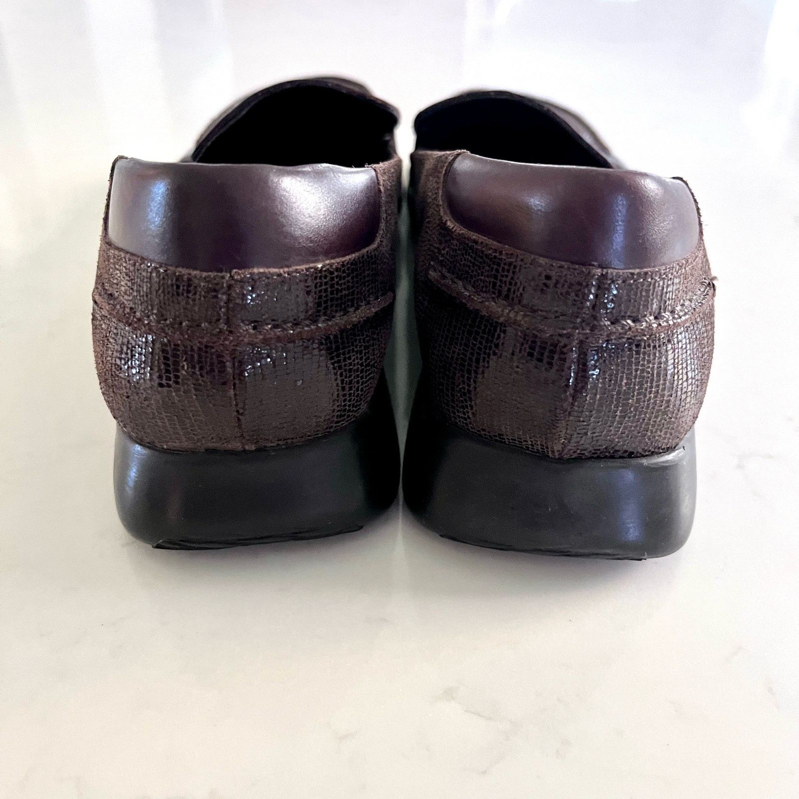 Other Sesto Meucci Women’s Brown Snakeskin Leather Loafers Size US 8.5 / IT 38.5 - 4 Thumbnail