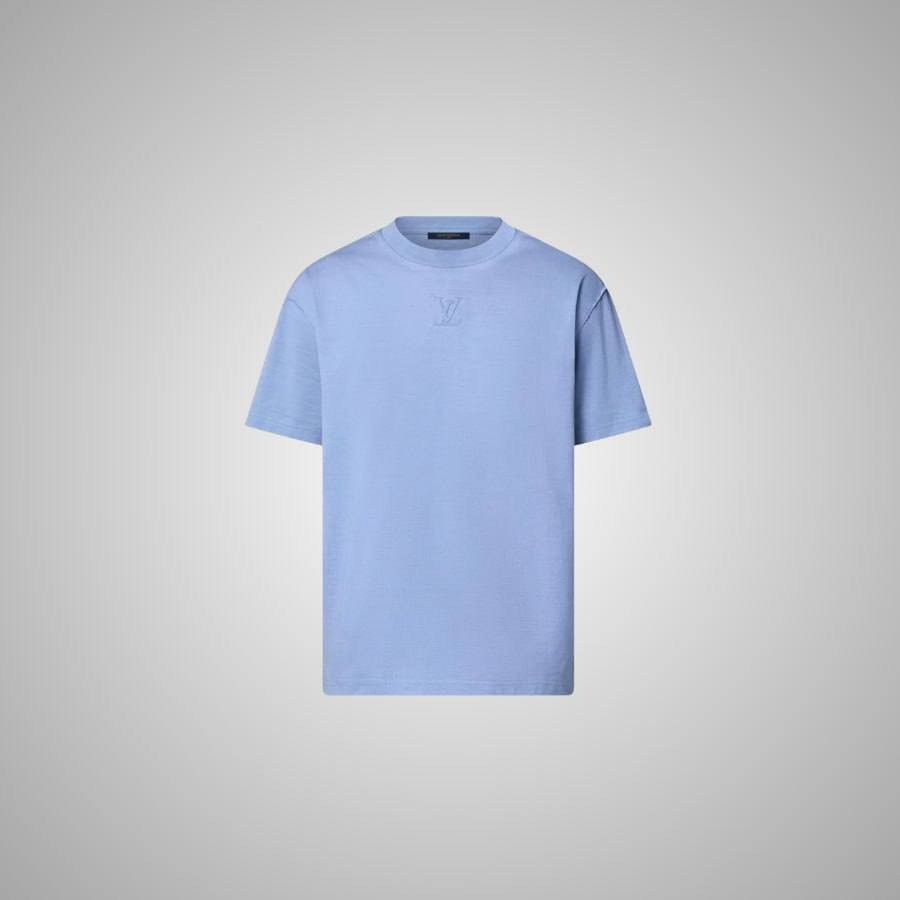 Louis Vuitton LOUIS VUITTON EMBOSSED LV T-SHIRT STONE BLEACH INDIGO Size US S / EU 44-46 / 1 - 1 Thumbnail