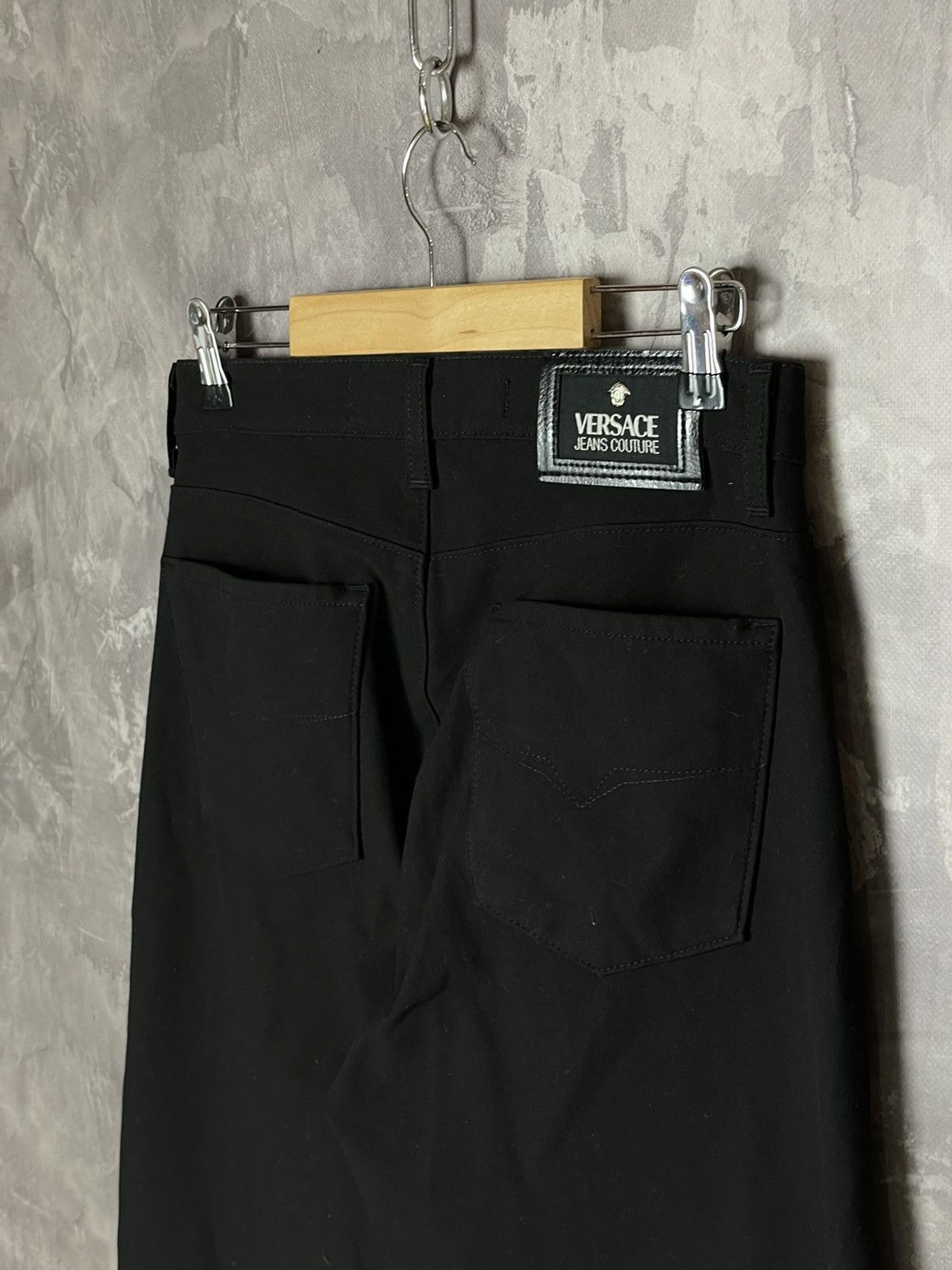 Versace × Vintage Vintage Versace Basic Black Y2K pants Size 32" / US 10 / IT 46 - 5 Thumbnail