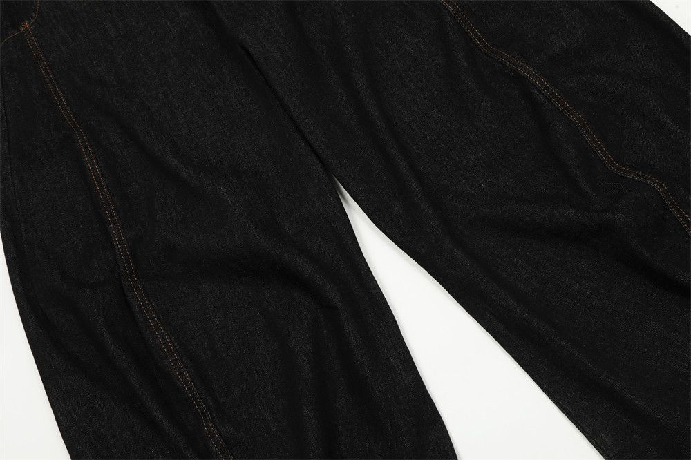 Japanese Brand × Jean Versatile loose wide-leg stitching casual scimitar jeans Size US 32 / EU 48 - 6 Thumbnail