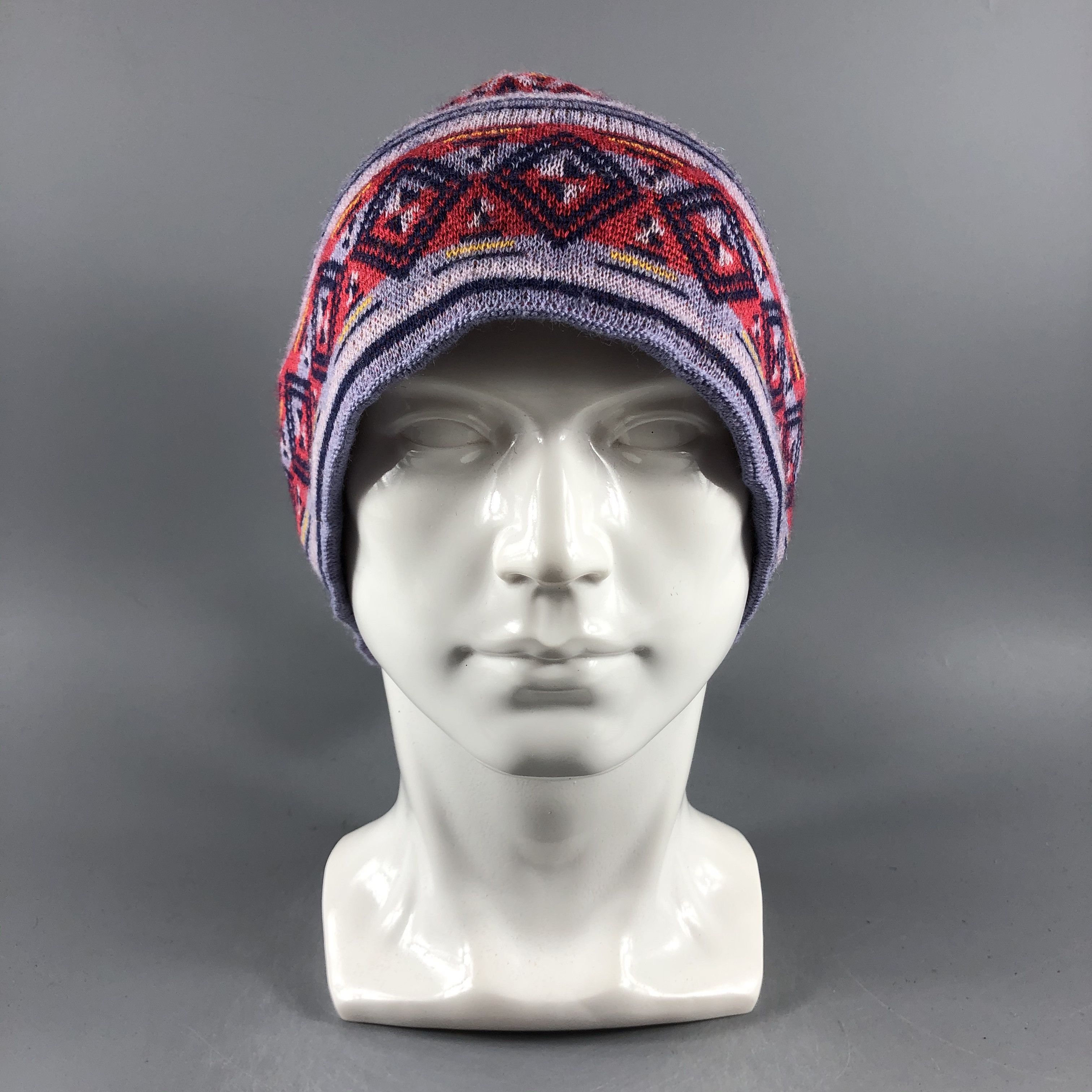 Patagonia × Vintage Patagonia Fair Isle Beanie Snow Hat Snow Cap -D402 Size ONE SIZE - 1 Thumbnail