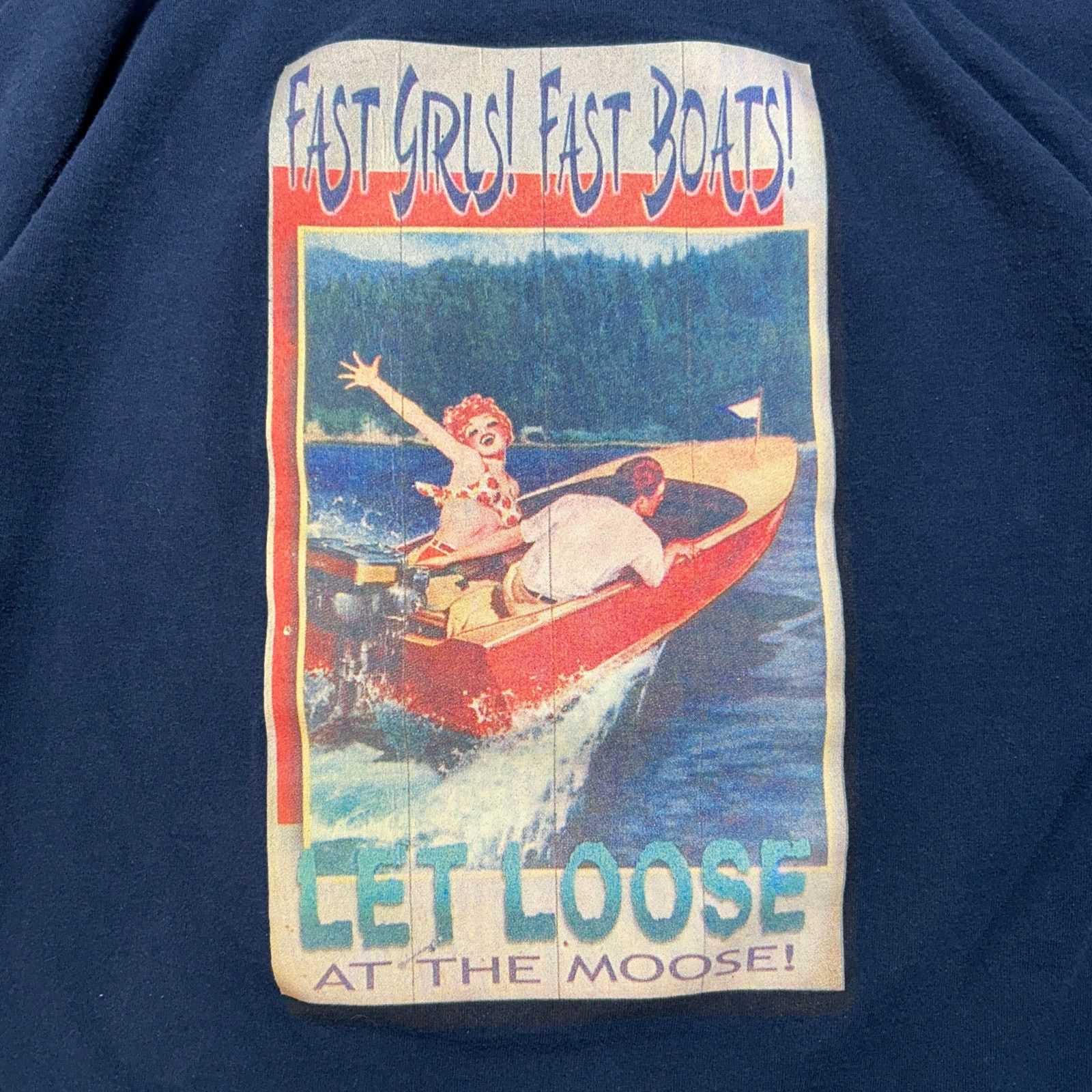 Port & Company Rusty Moose Fast Girls Fast Boats Port Company tshirt mens L Size US L / EU 52-54 / 3 - 3 Thumbnail