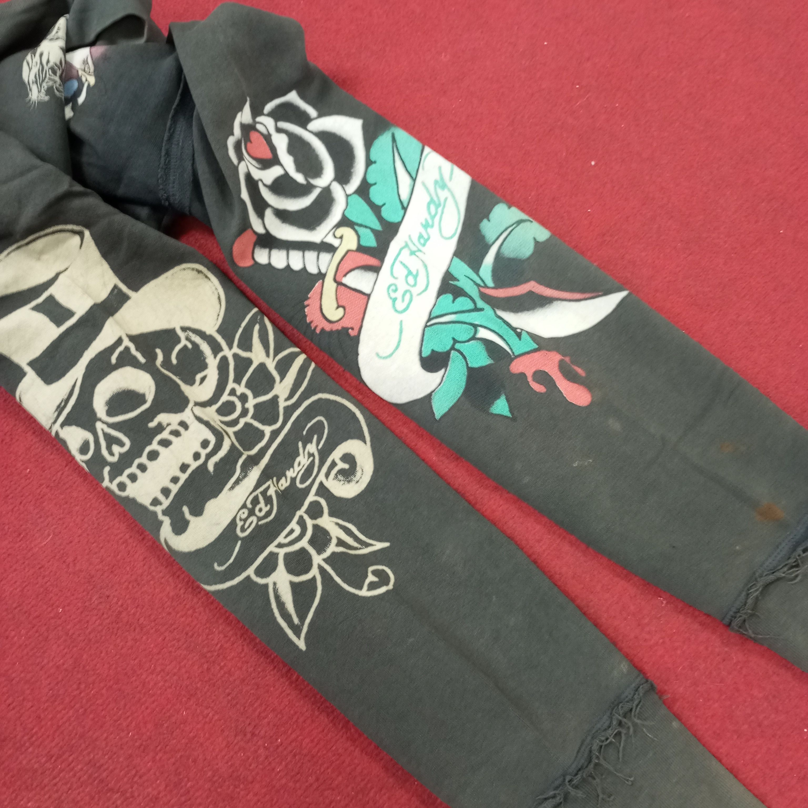 Christian Audigier × Ed Hardy × Vintage Ed Hardy Fashion Rock Punk Skulls Style Sweater Size US M / EU 48-50 / 2 - 11 Thumbnail