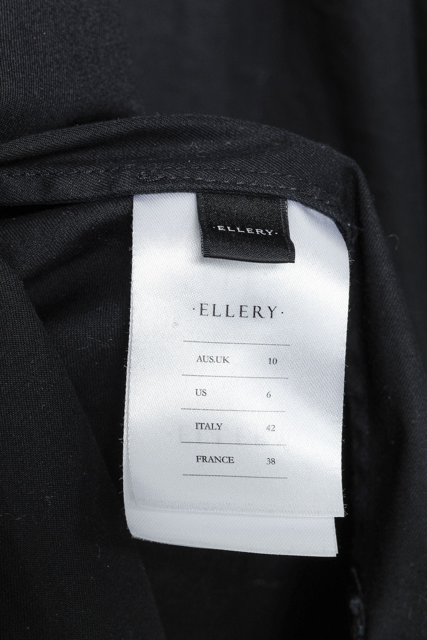 ELLERY Ellery Rail Road Black Cotton Oversized Lace-Up Shirt Size S / US 4 / IT 40 - 12 Thumbnail