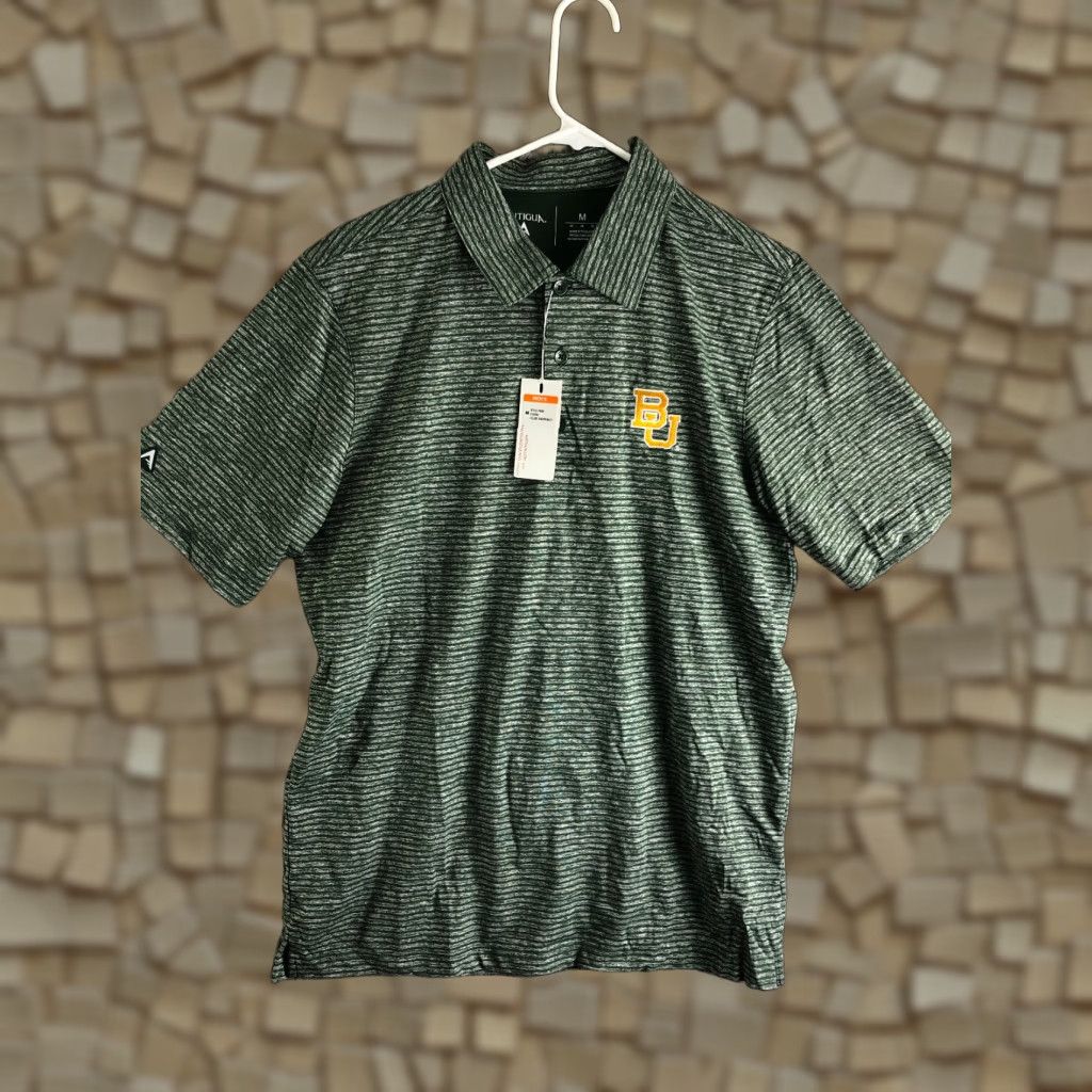 Vintage Antigua BU Polo Green Short Sleeve Pullover Shirt Men M Polo University Boston University Logo Athletic Lightweight Cap Collar Shirt Size US M / EU 48-50 / 2 - 1 Thumbnail