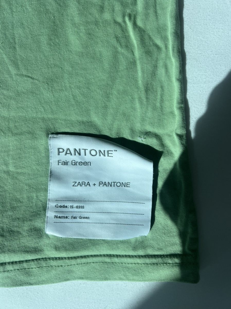 Zara Zara x Pantone Fine Green Tee Size S / US 4 / IT 40 - 3 Thumbnail